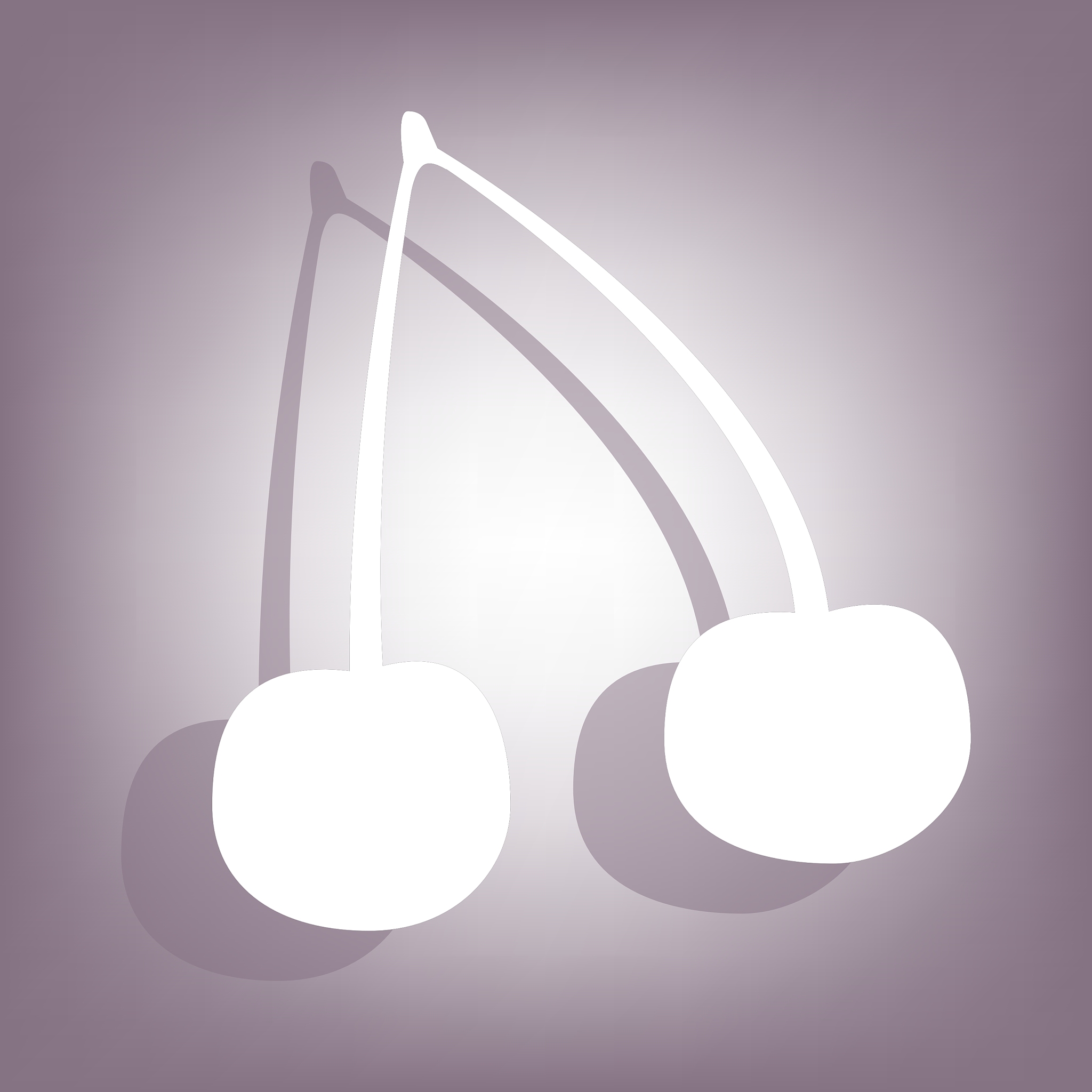 cherry icon with shadow