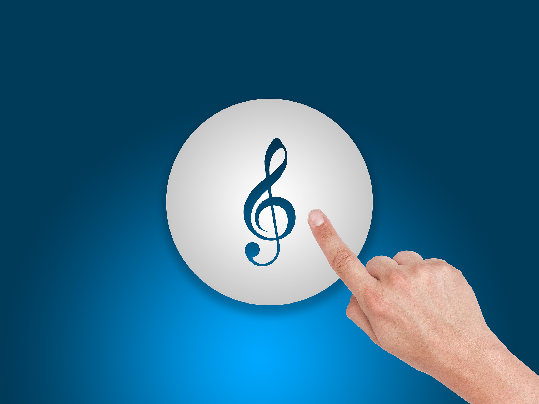 digital music button