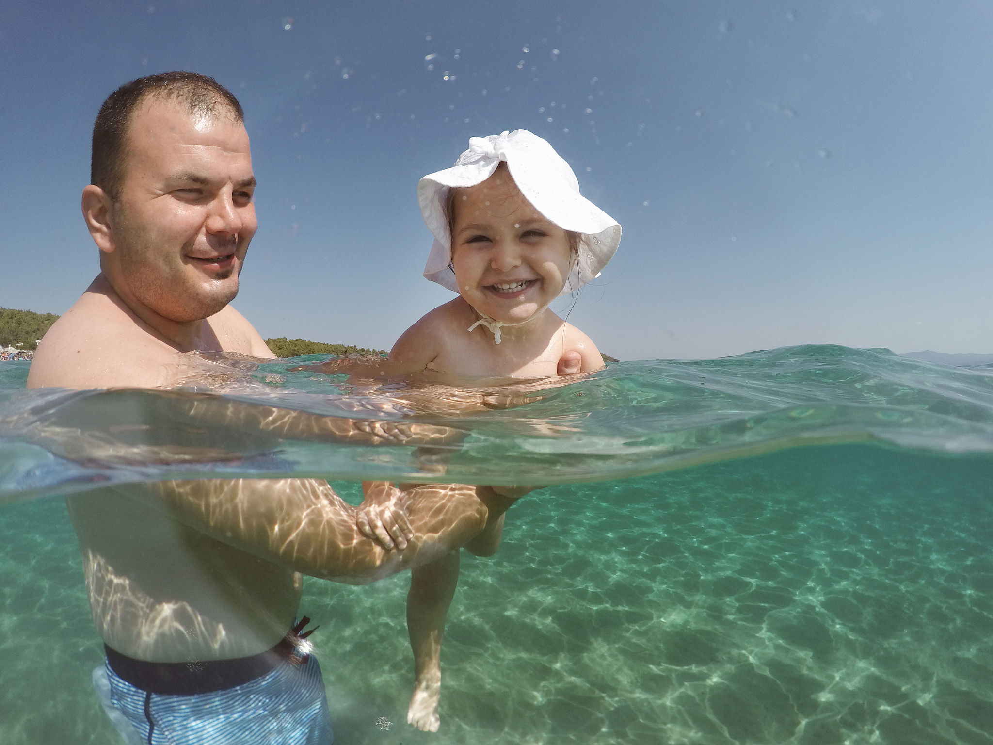learning to swim