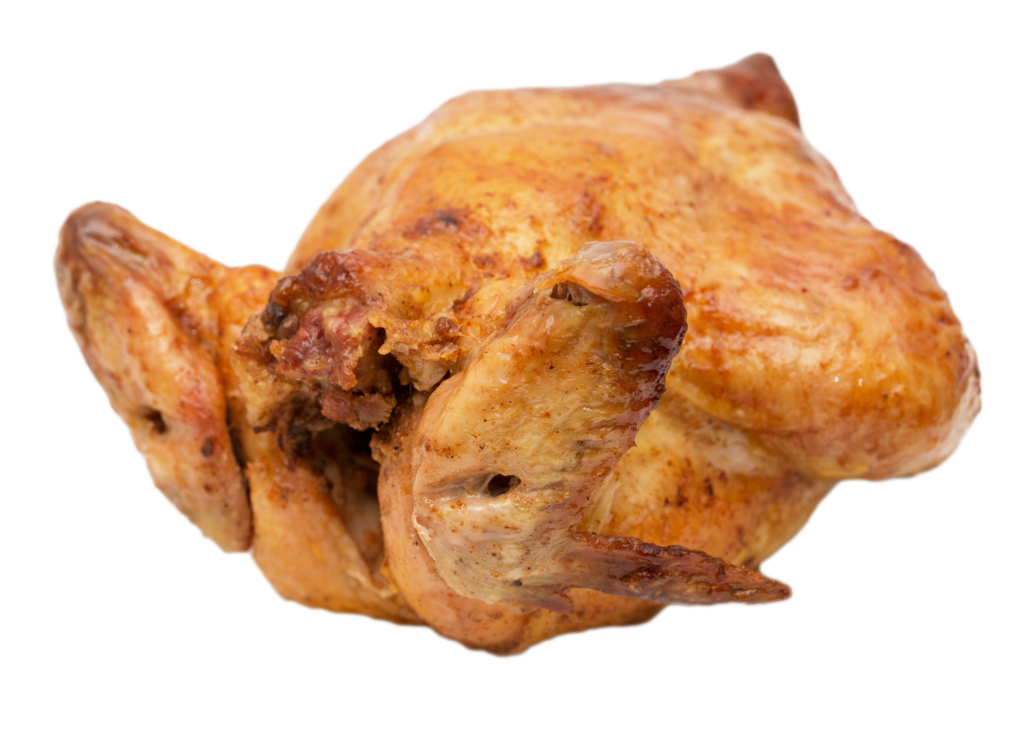 grilled chicken on a white background