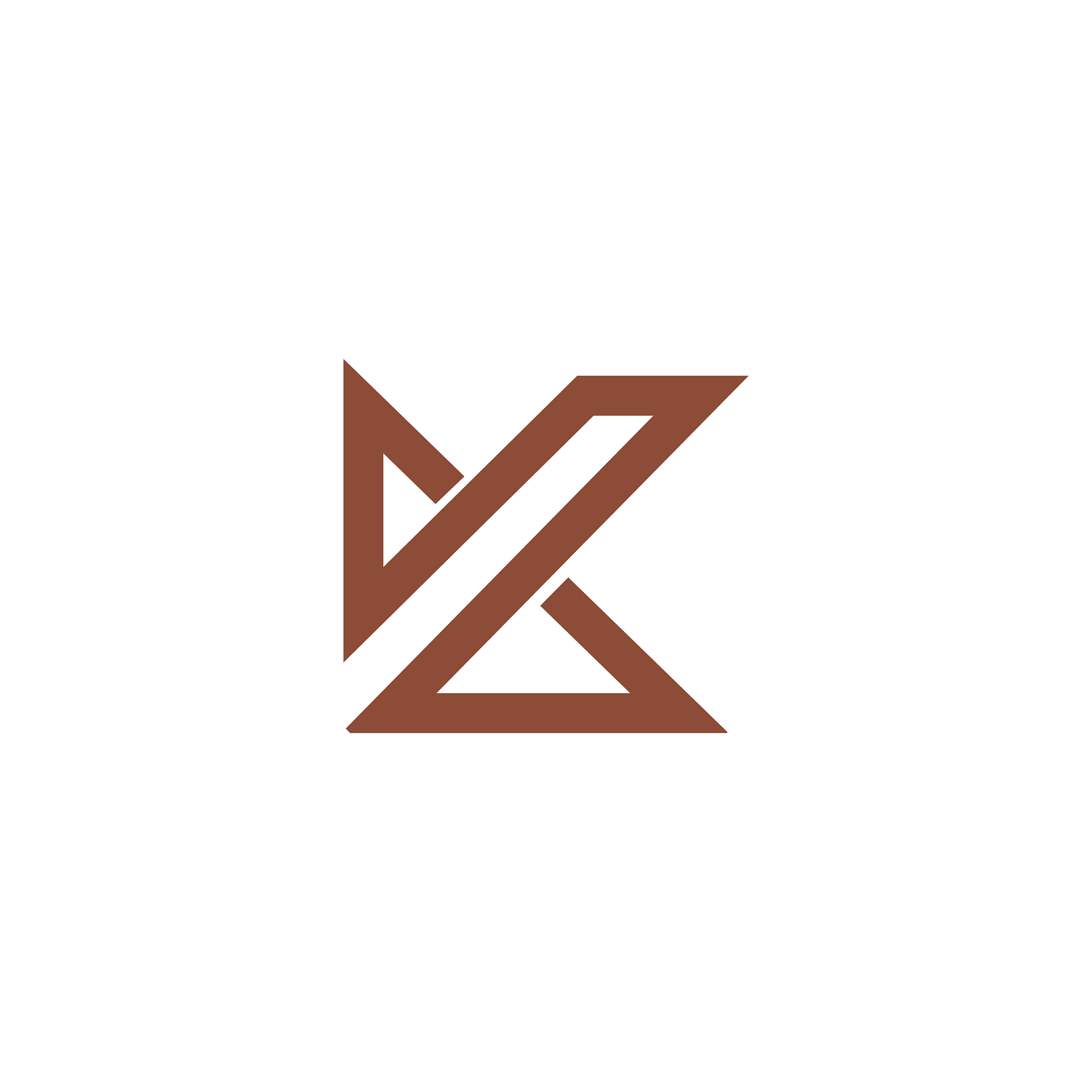 initial letter k logo design template