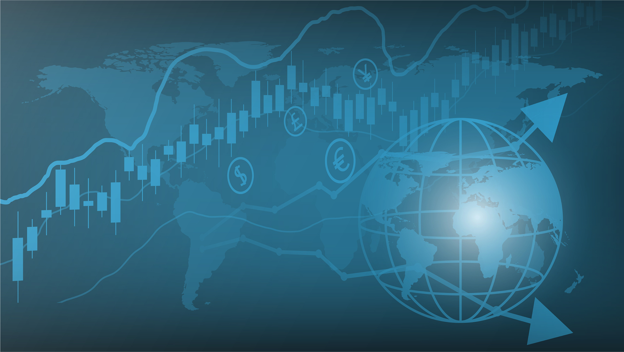 trading graph financial business graph