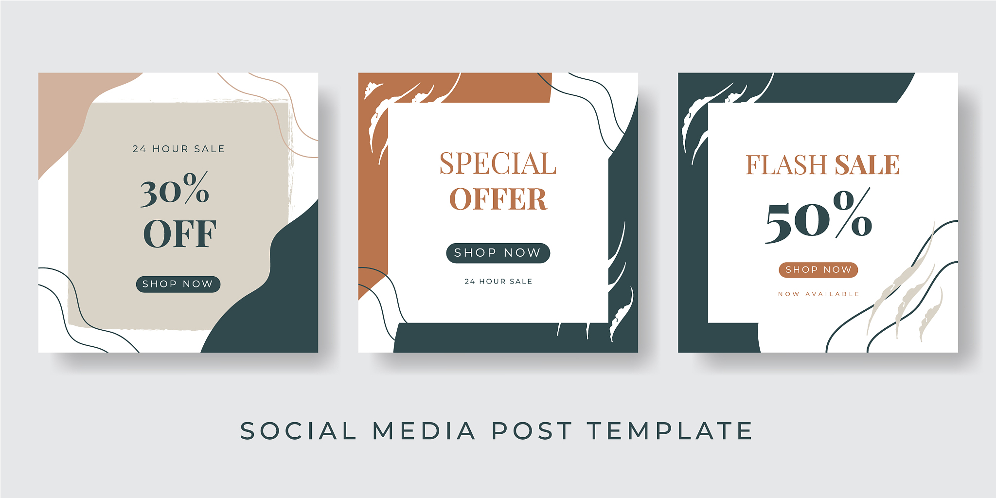 social media post and story template creative