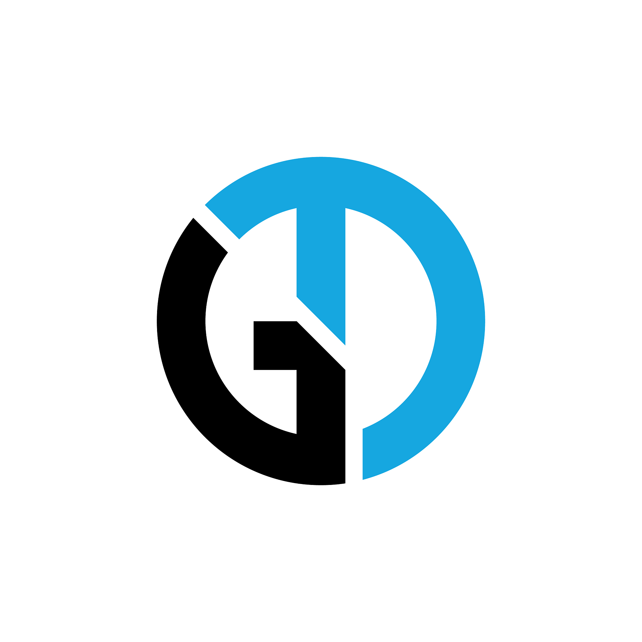 tg or gt letter logo unique and attractive