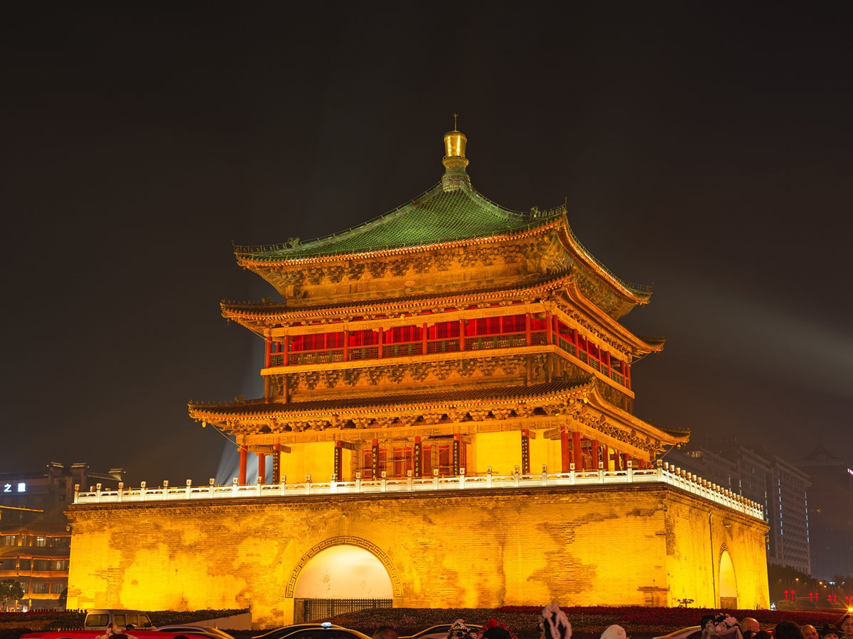 西安钟楼夜景