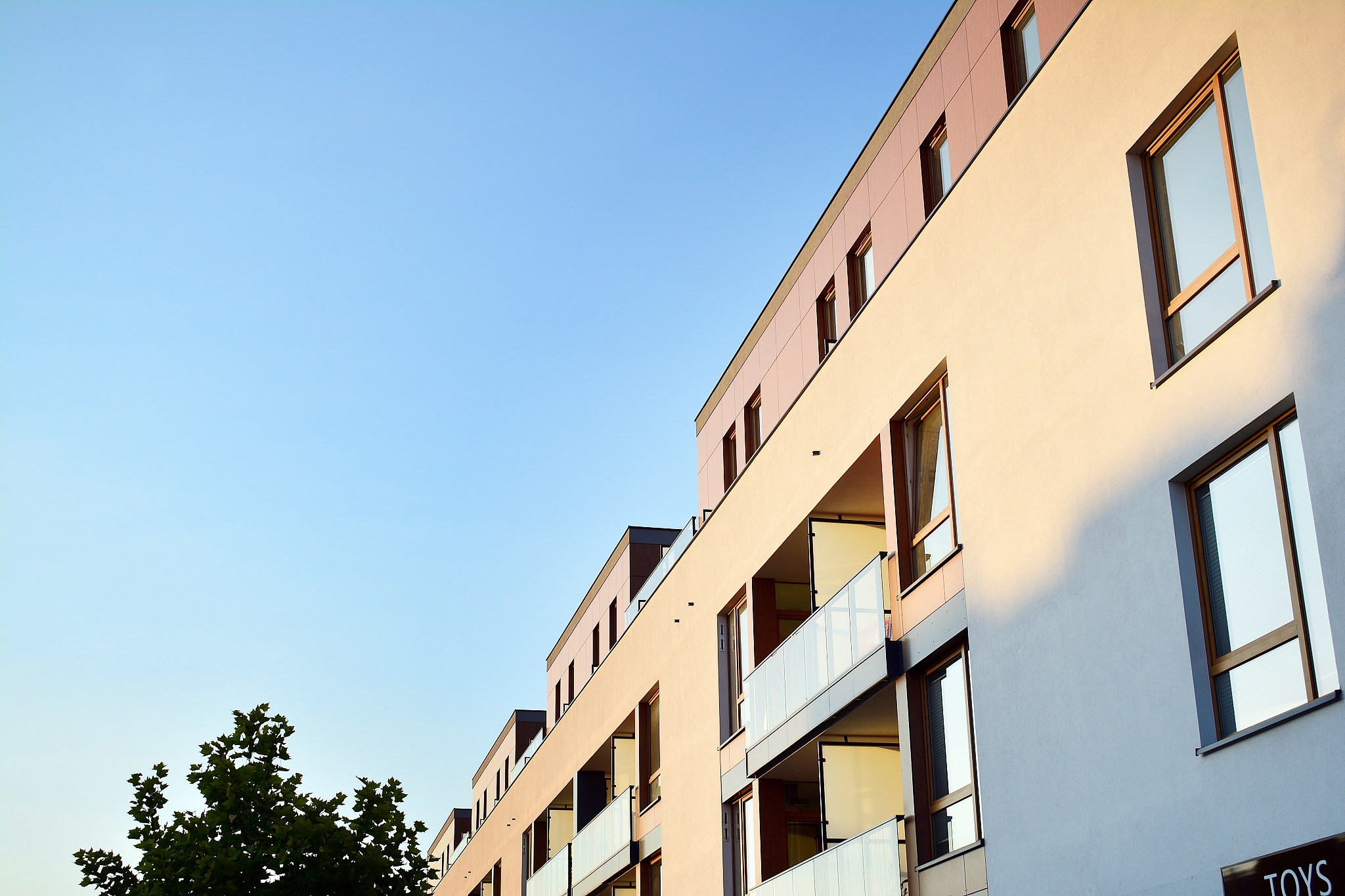 modern apartment building exterior