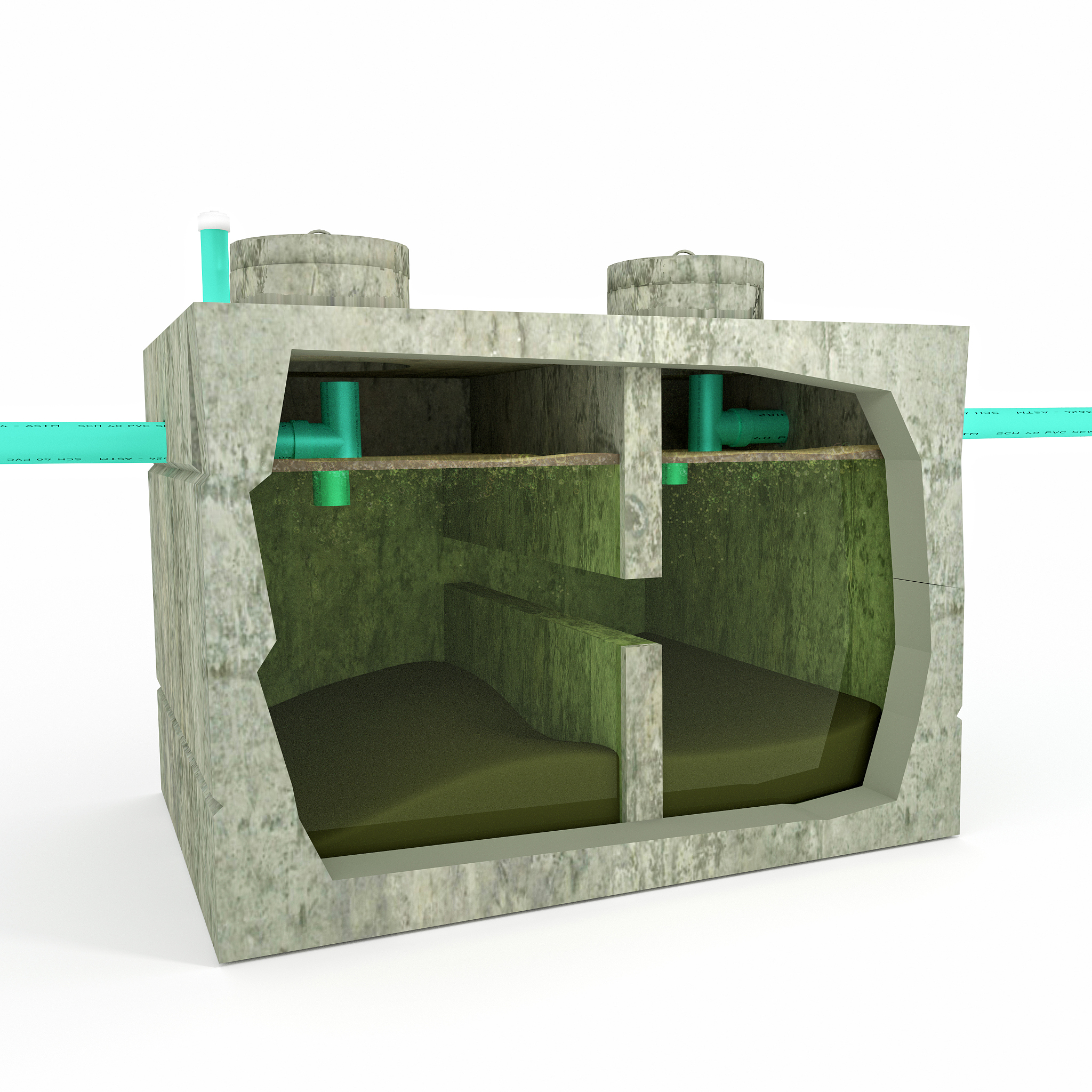 化粪池容积计算方法：沉淀室和消化室详解