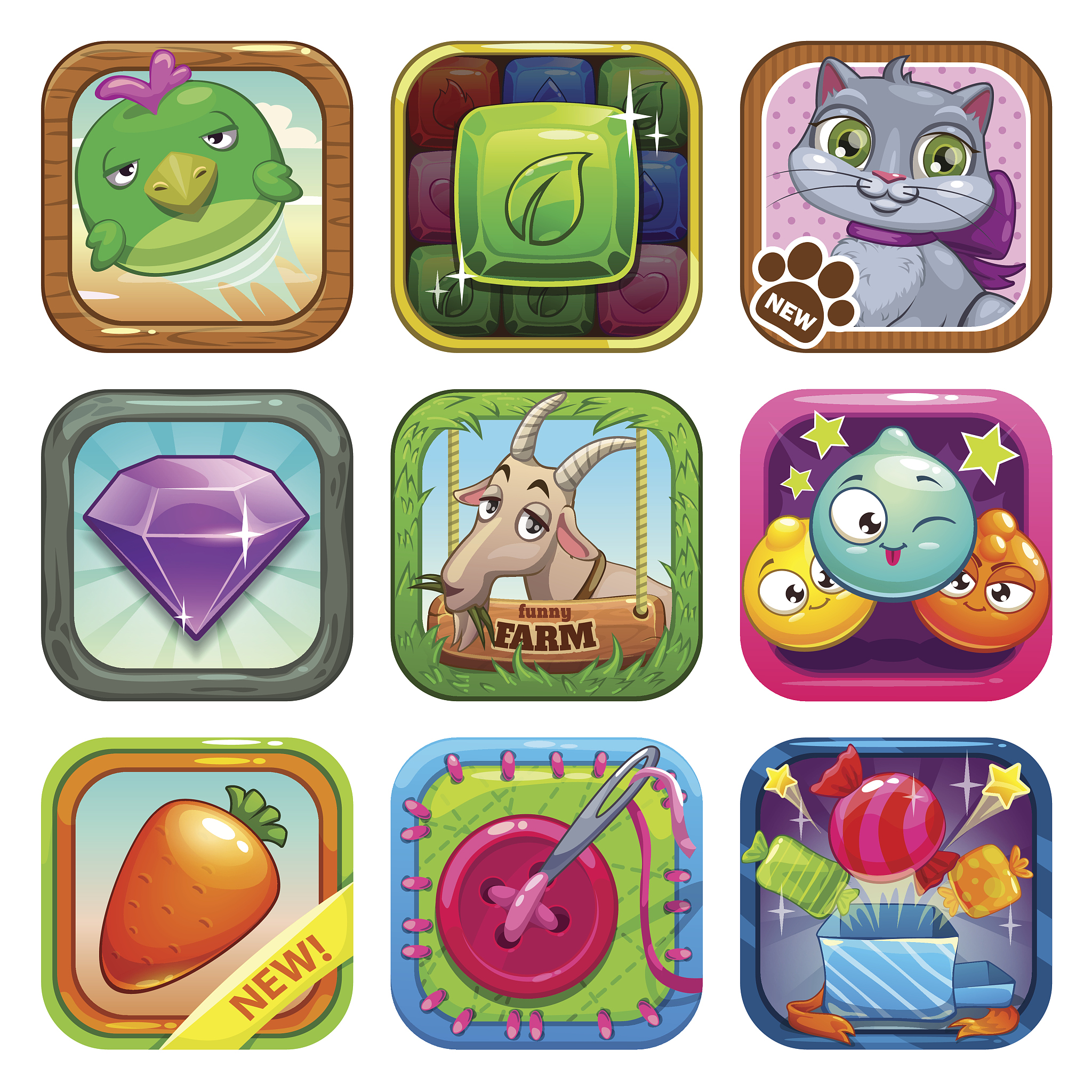 欧美卡通风格游戏图标设计：特点与技巧解析