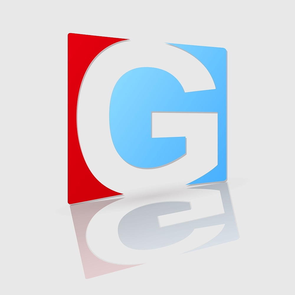 abstract icon based on the letter g