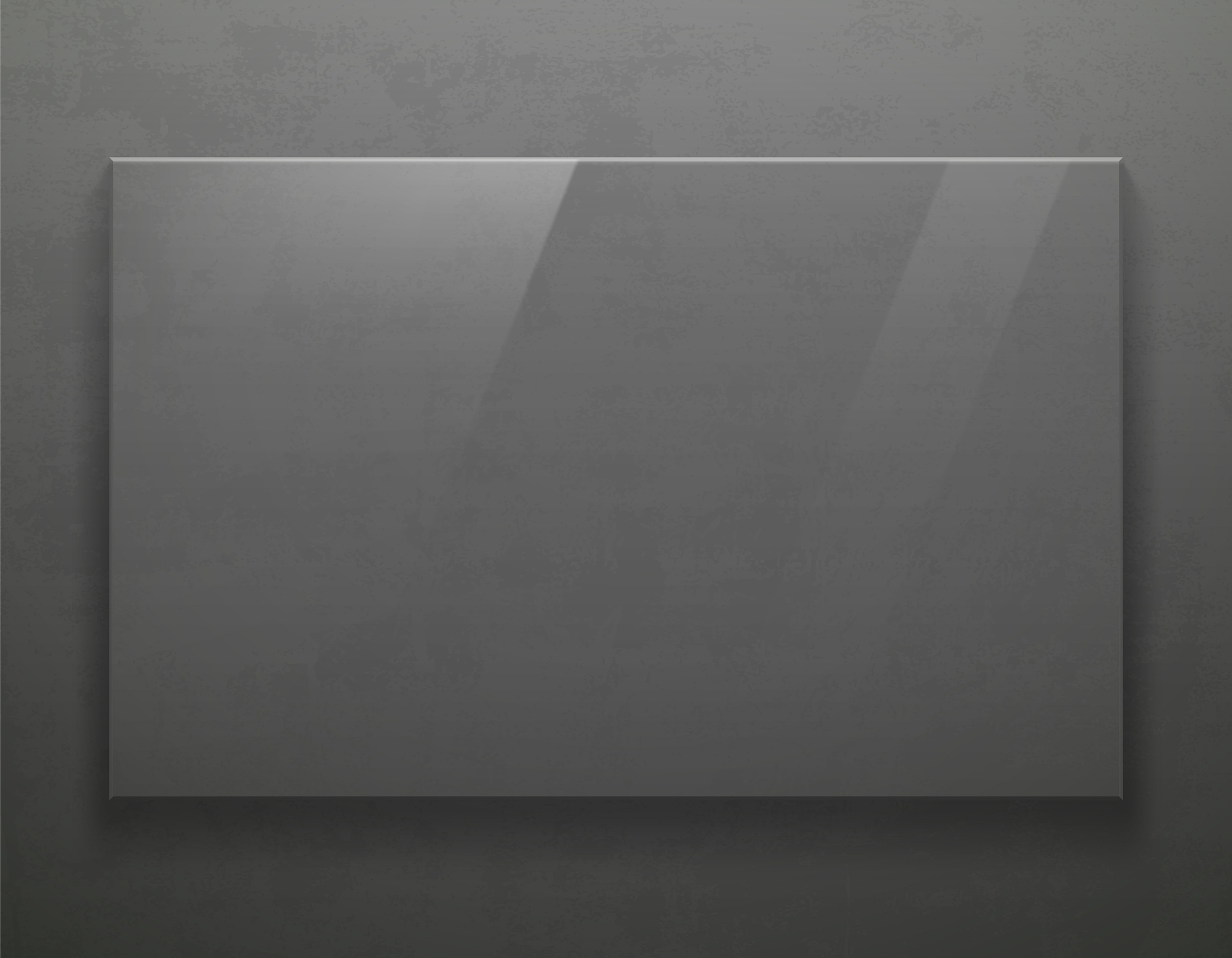 glass transparent blank plate on gray metal.