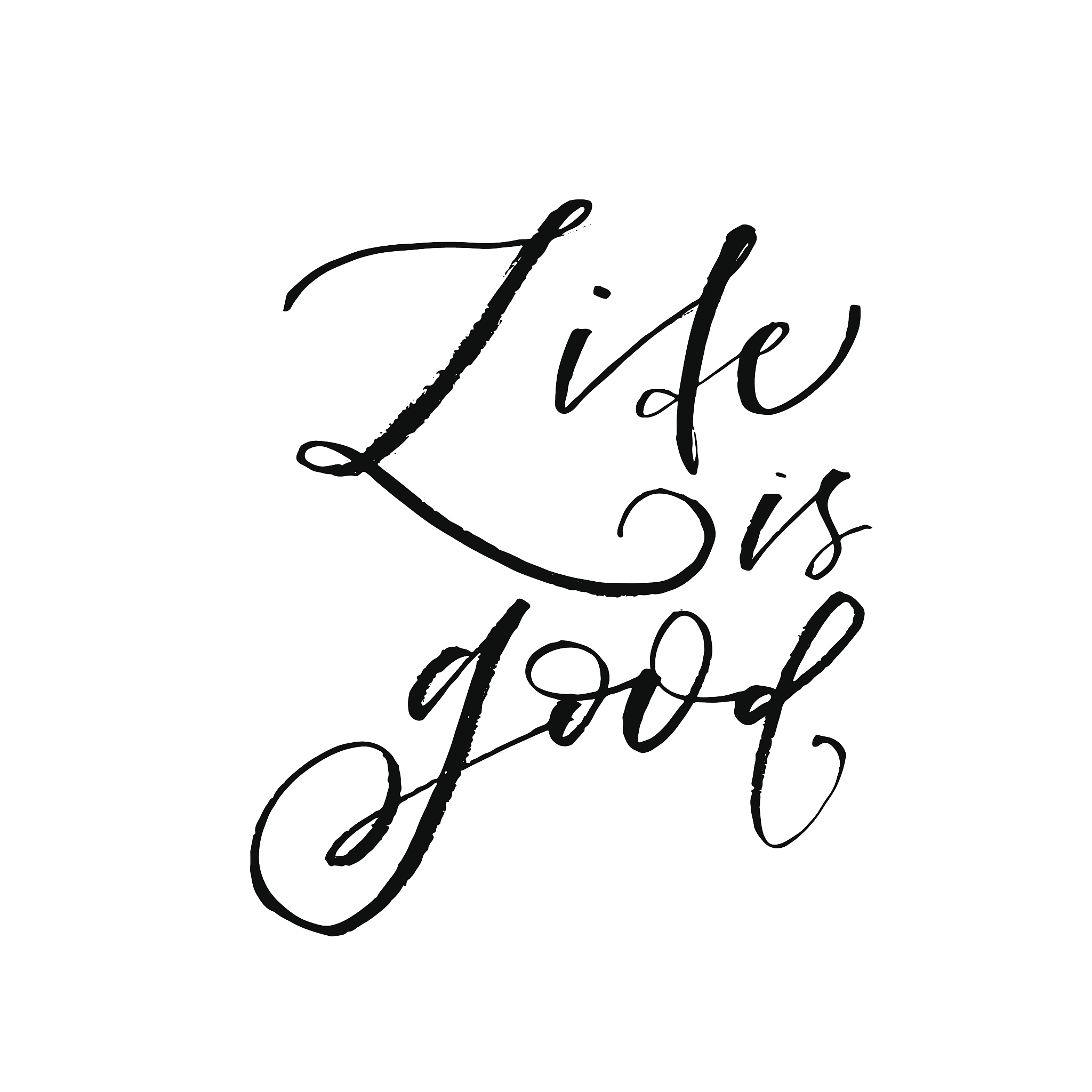 life is good card.