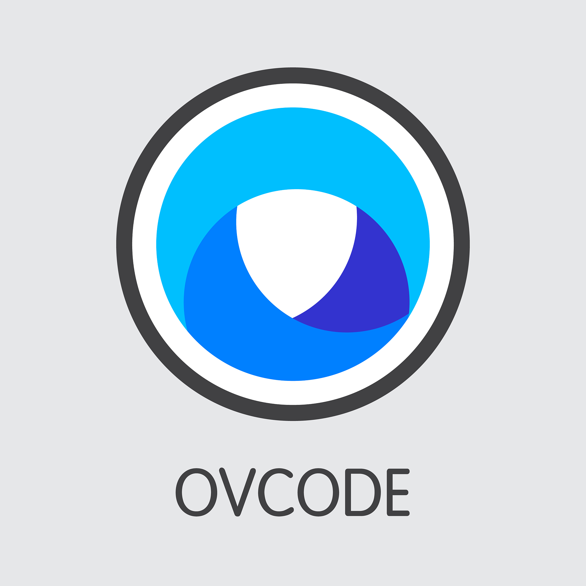 ovc - ovcode the market logo coin or market