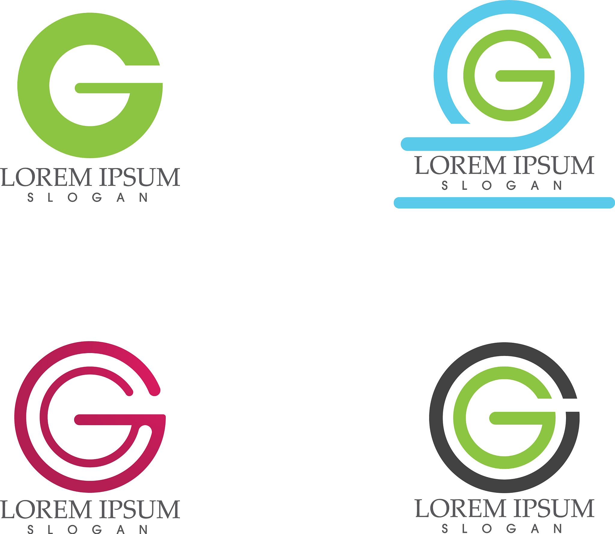 g logo and symbols template icons app letters