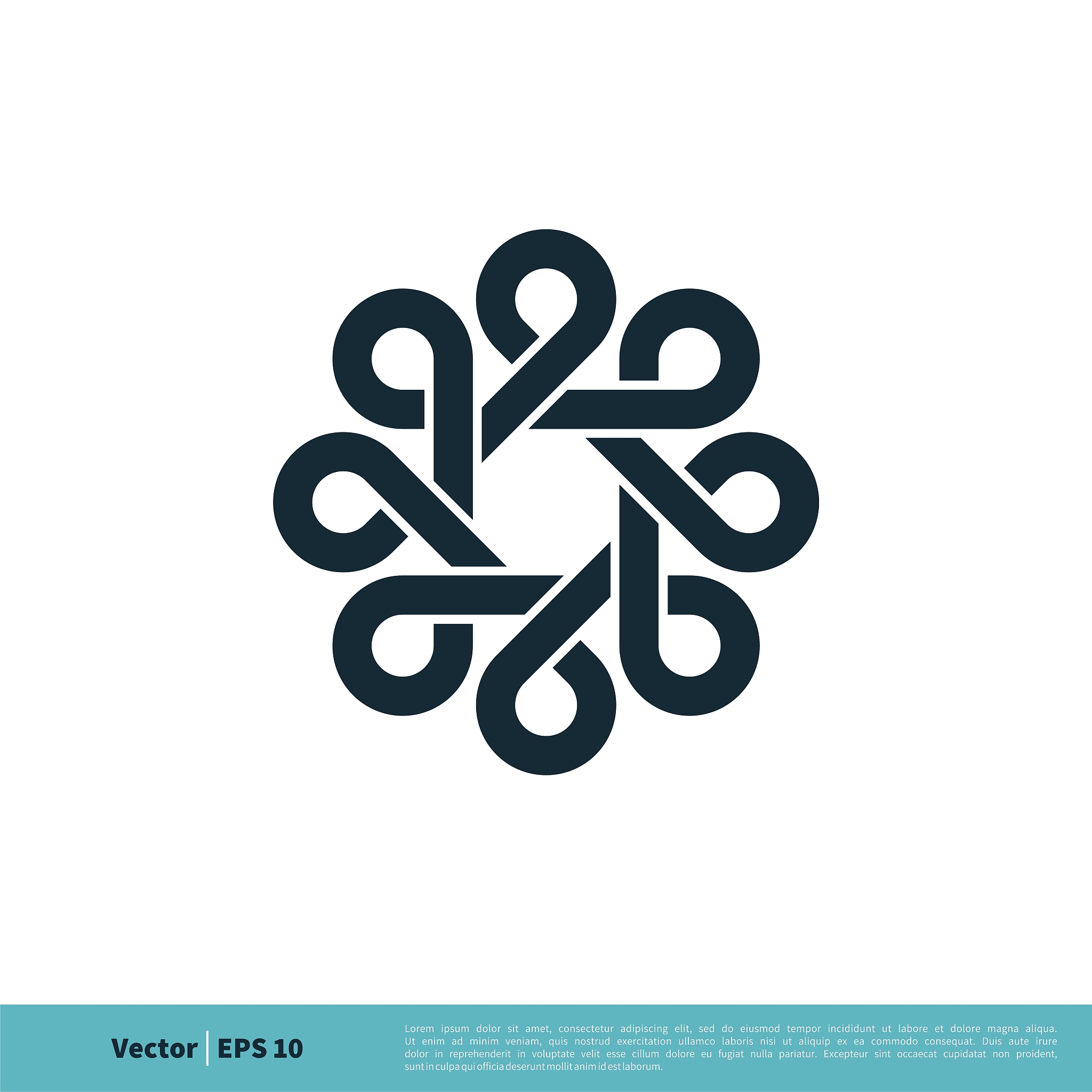 decoration ornamental icon vector logo template illustration des