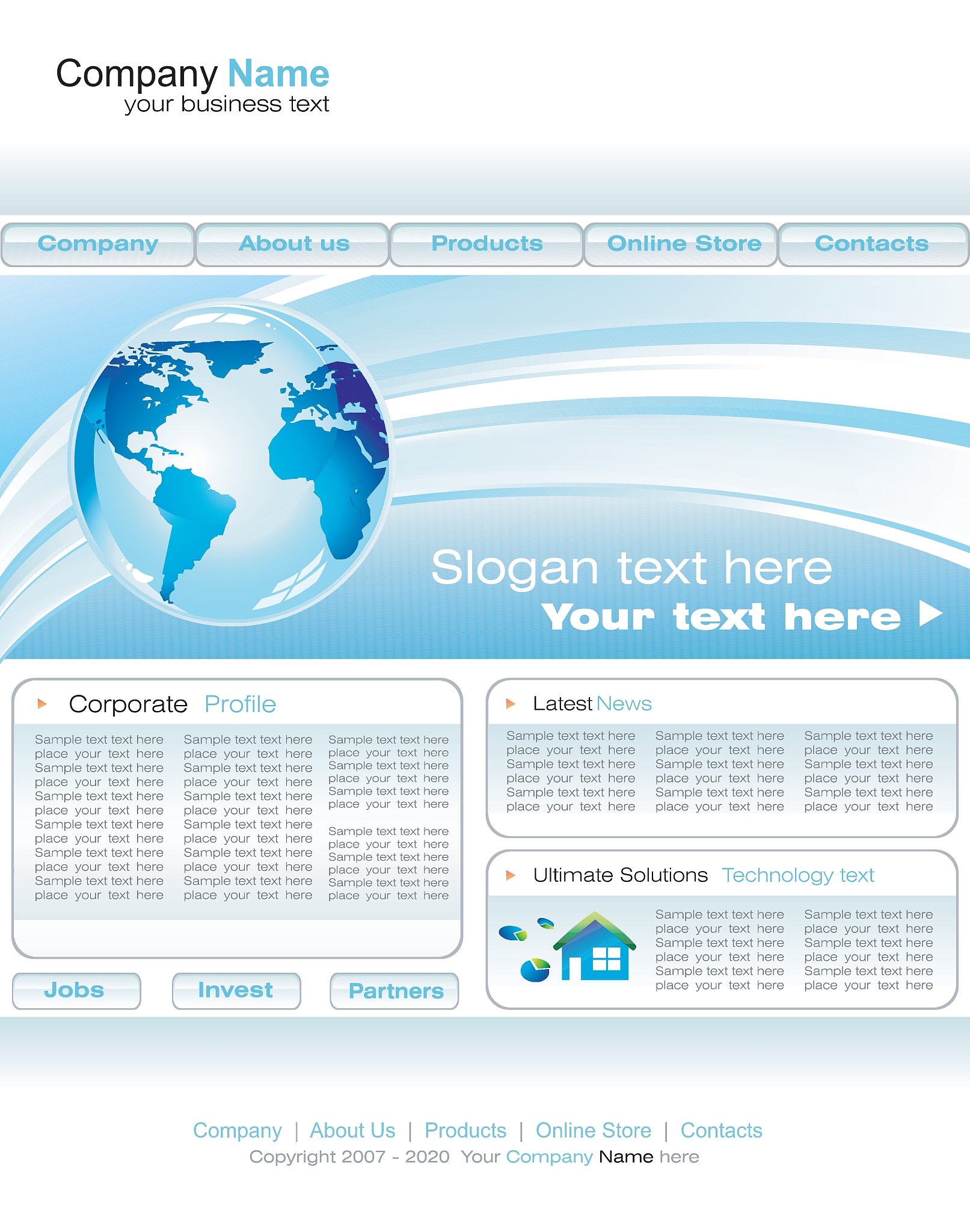 web site template