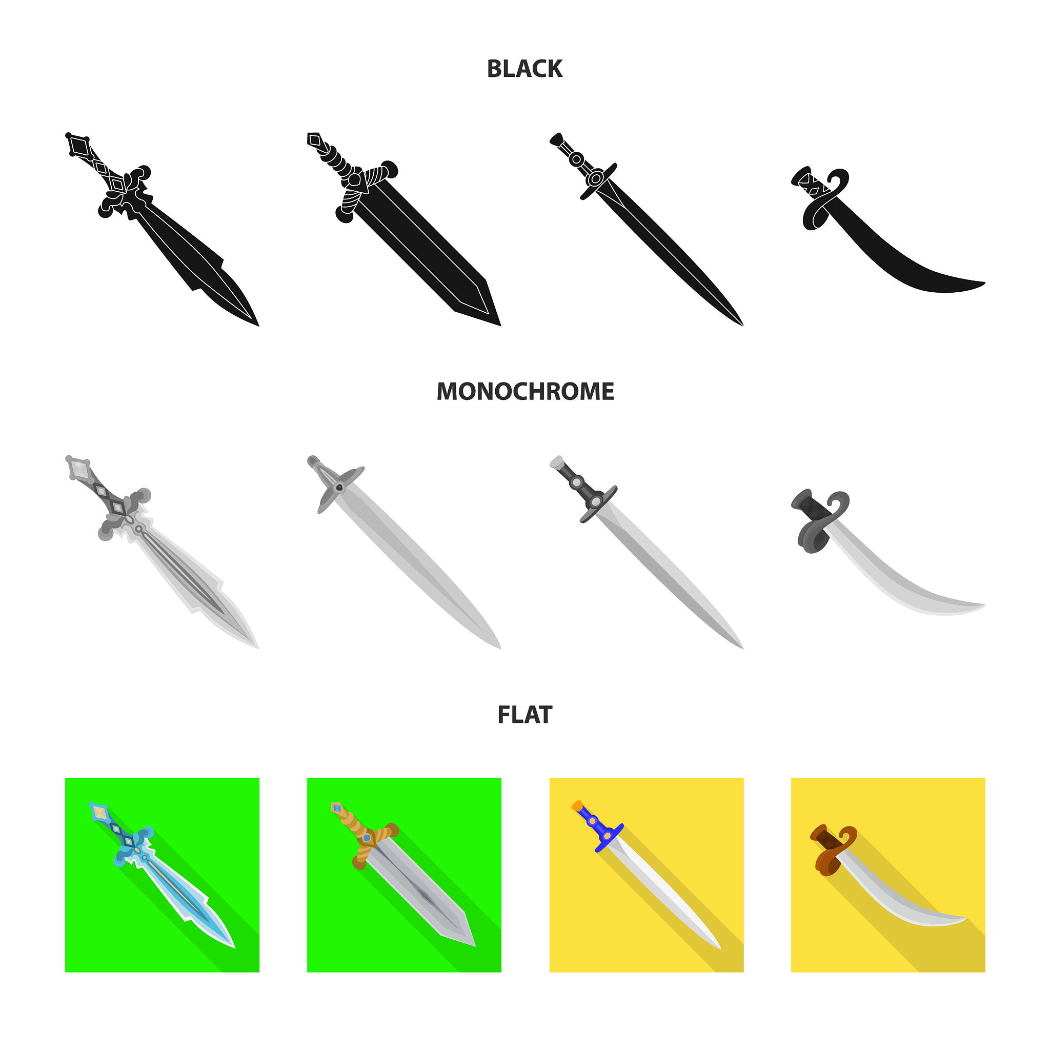 game and armor sign set of