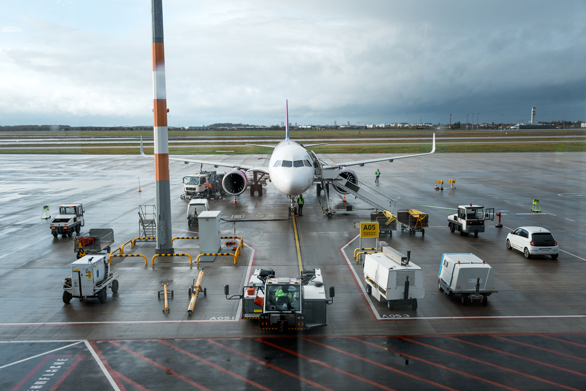 It’s just really busy I work for a German airline preparing cargo