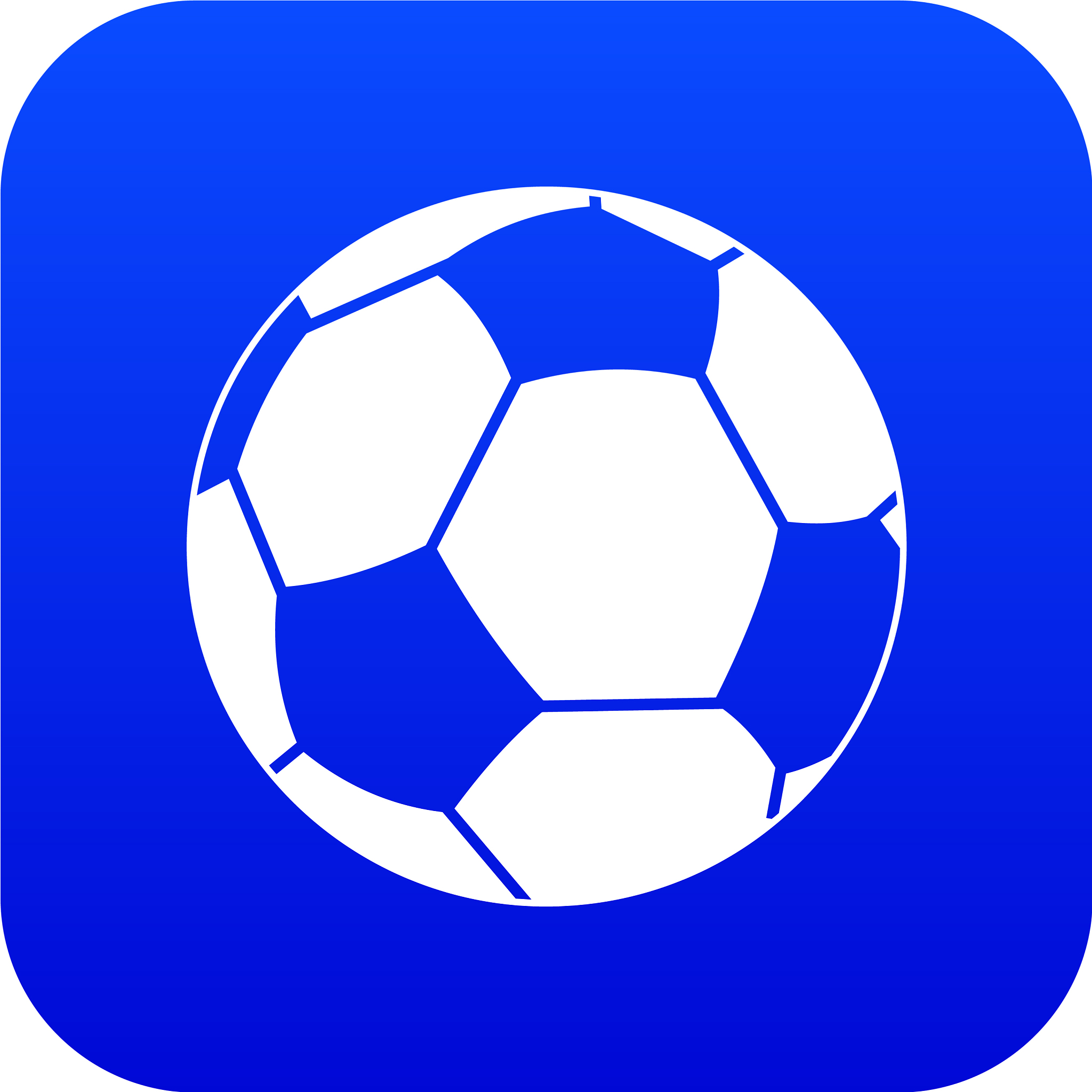 football ball icon digital blue