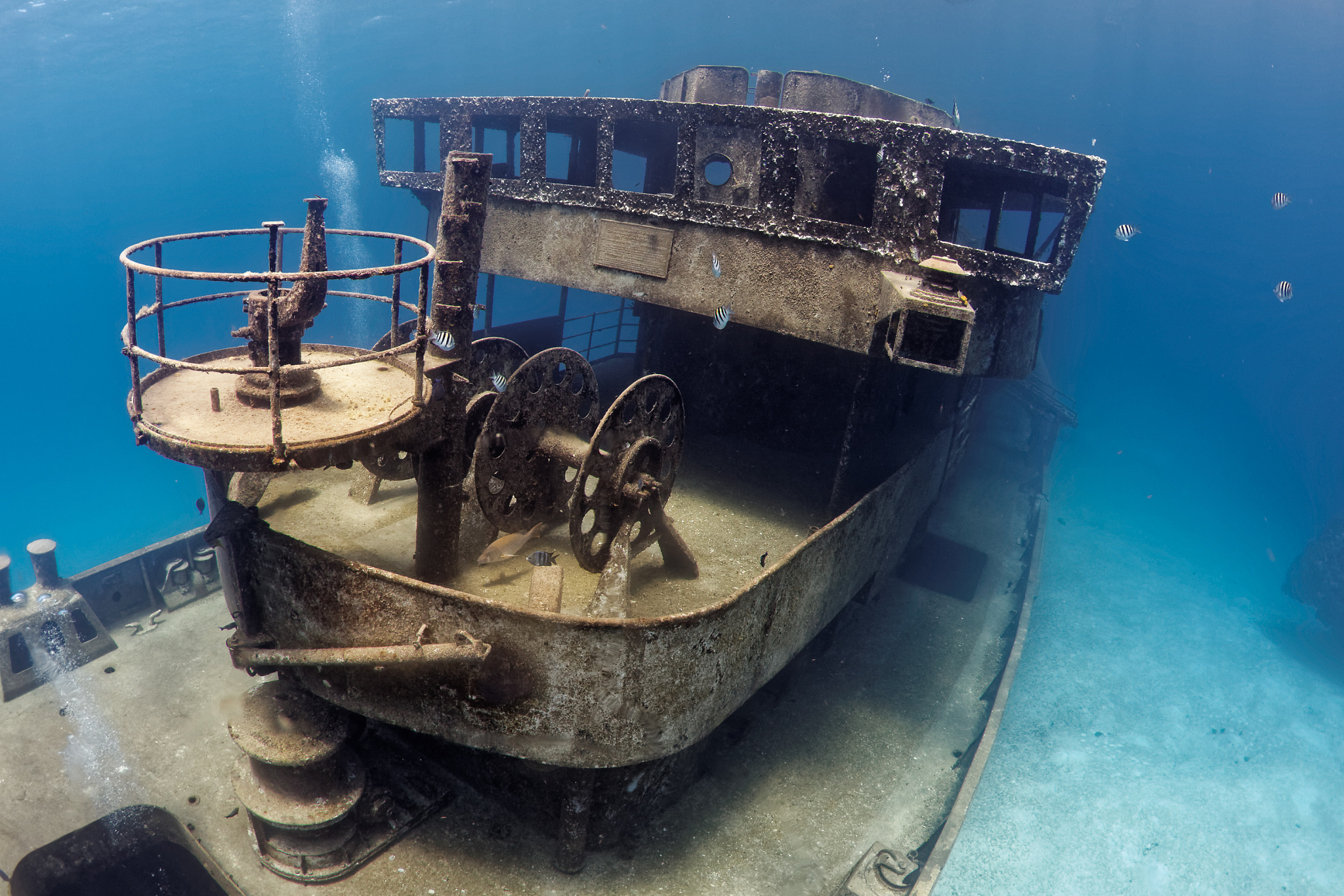 wreck of the uss kittiwake in grand cayman