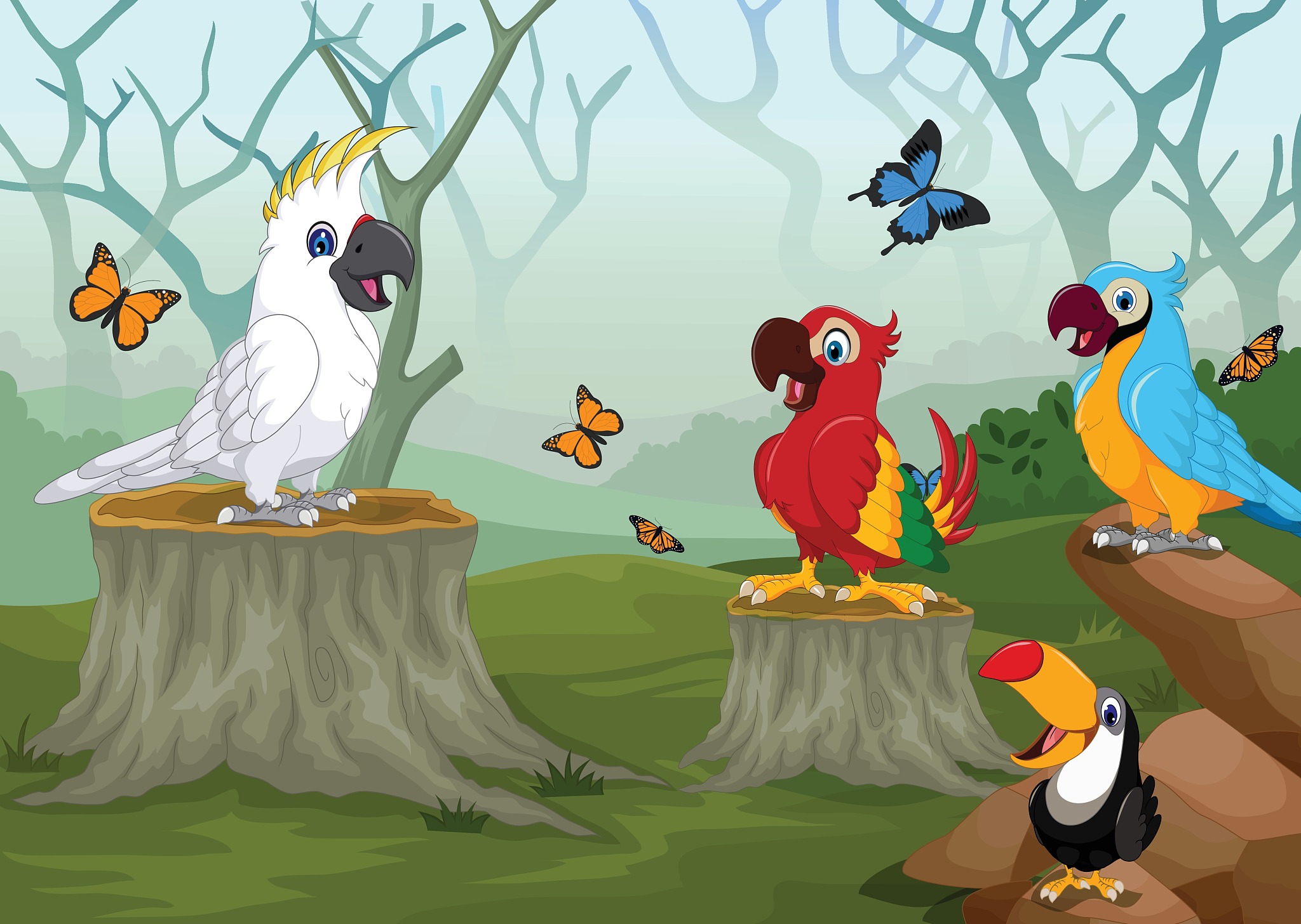 关于人类和鸟儿的幽默故事：为什么人类不能飞？