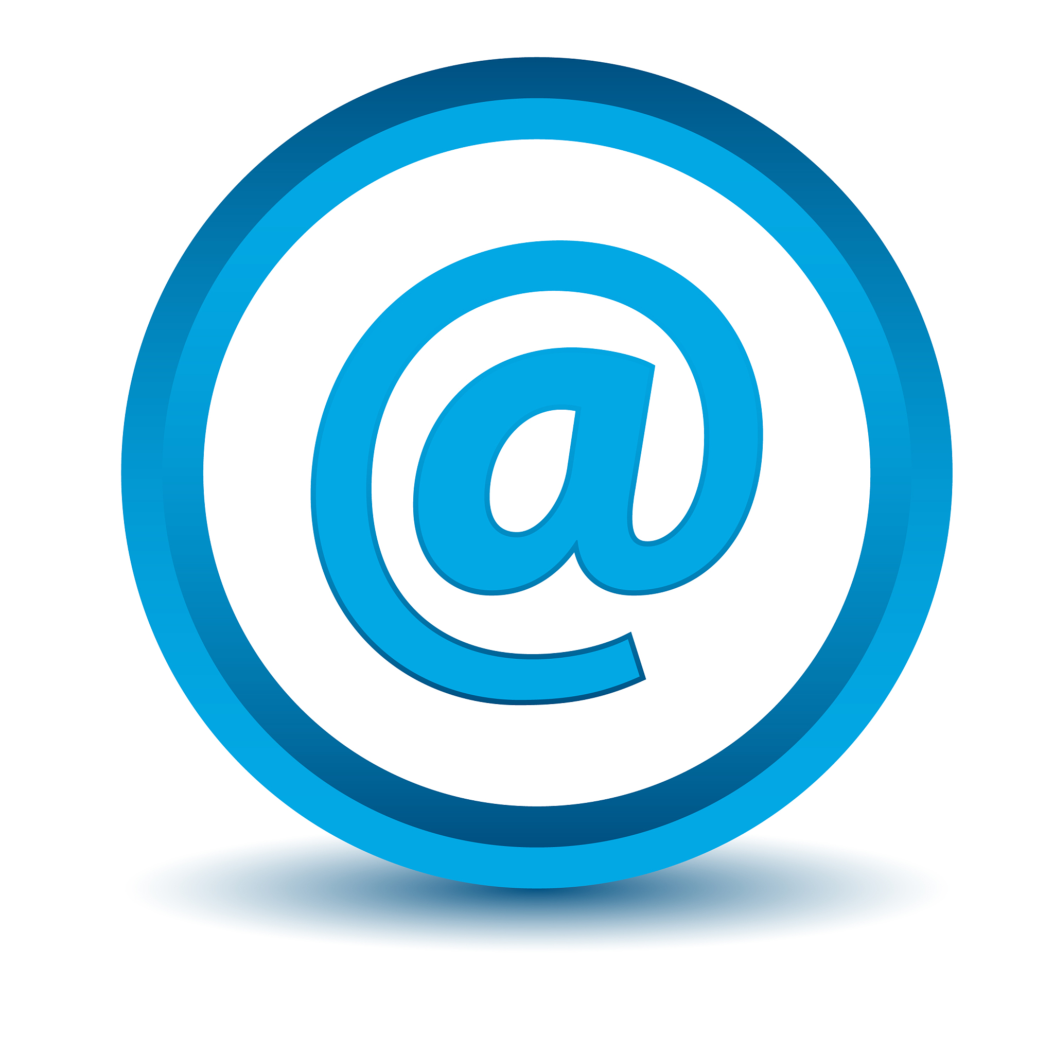 blue email icon