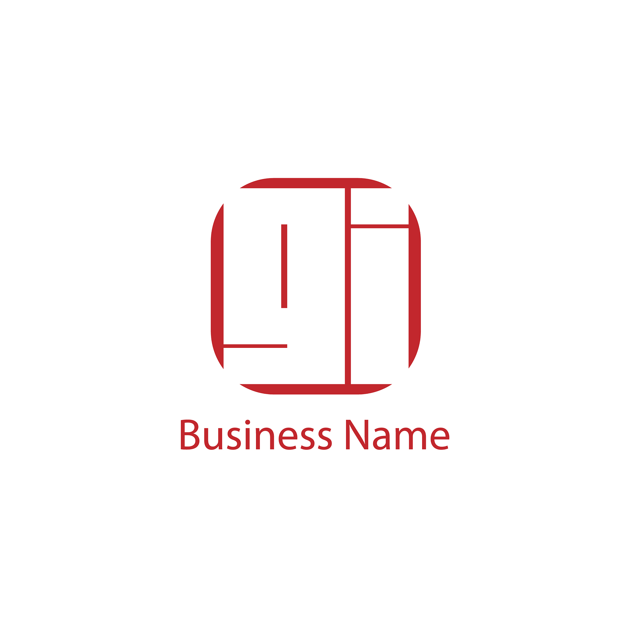 initial letter gi logo template design