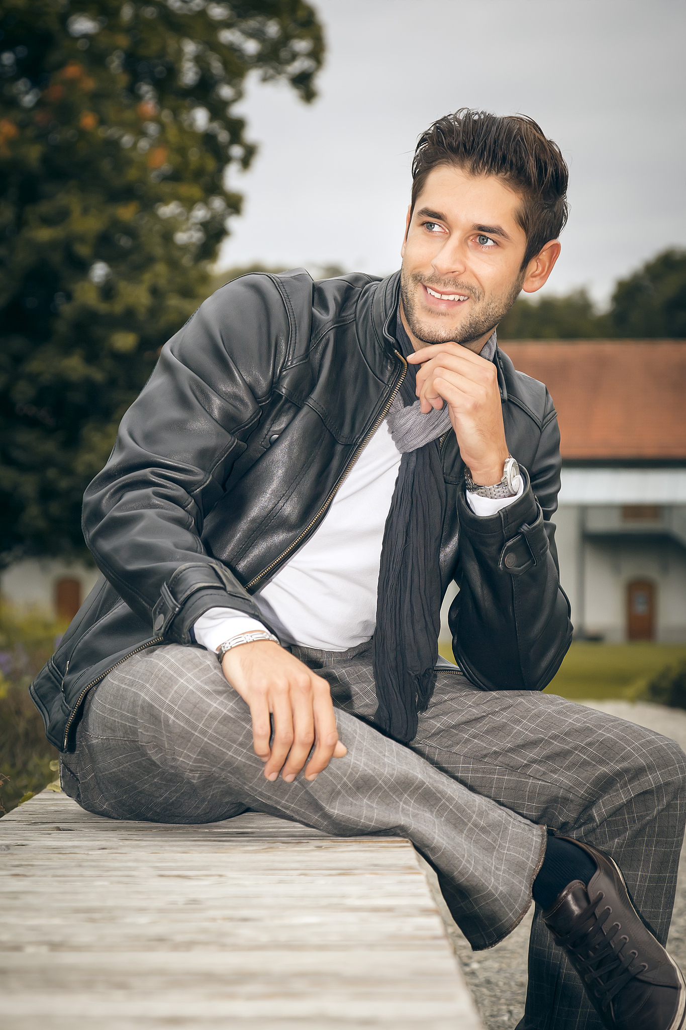 young man outdoor