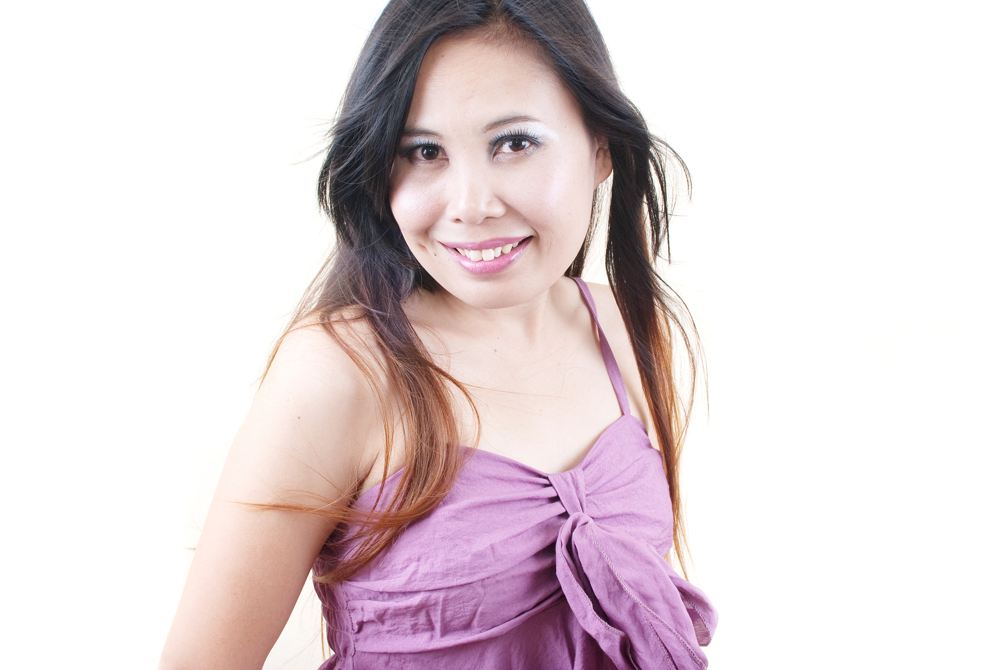 close up asian lady.