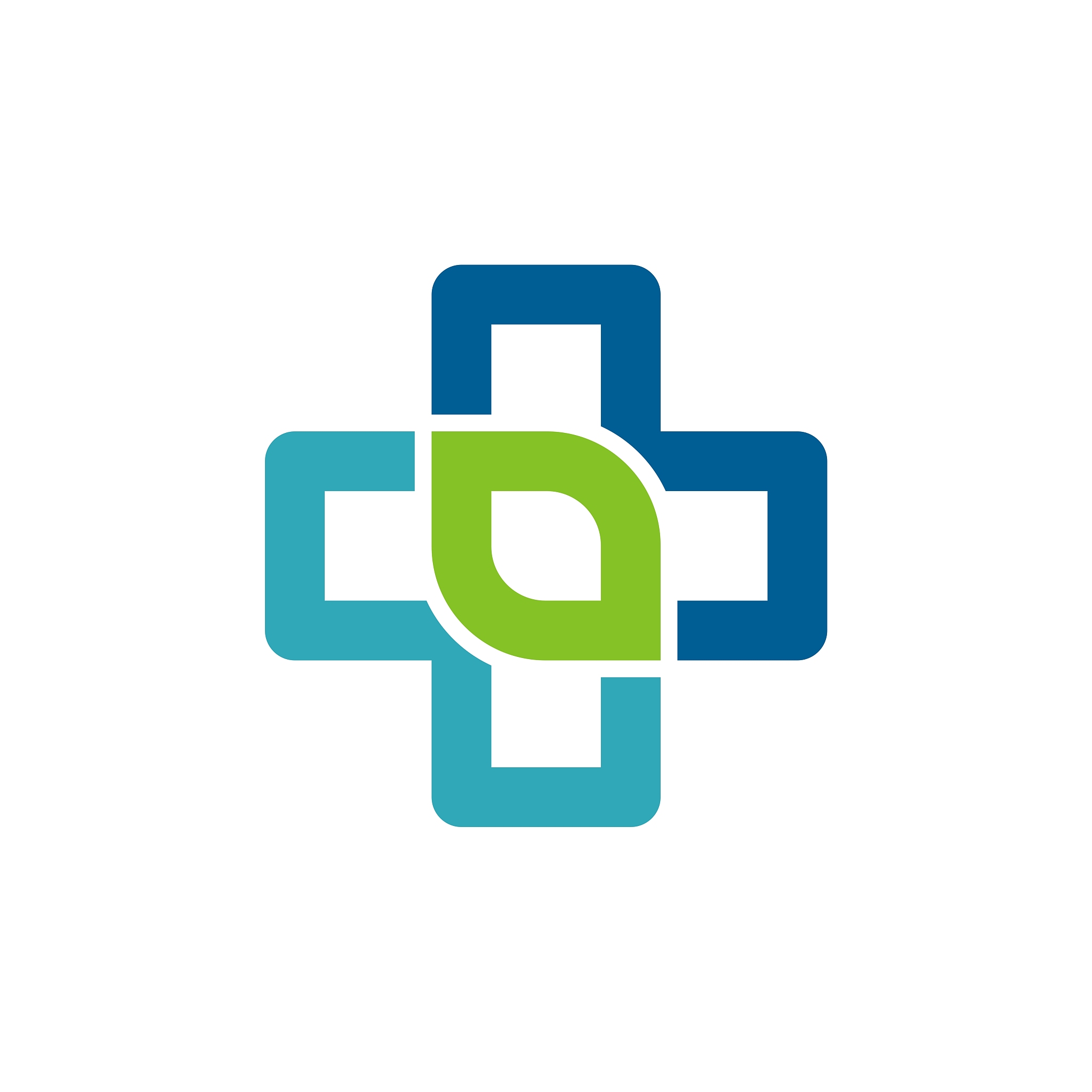 healthcare cross vector logo template illustration design. vecto
