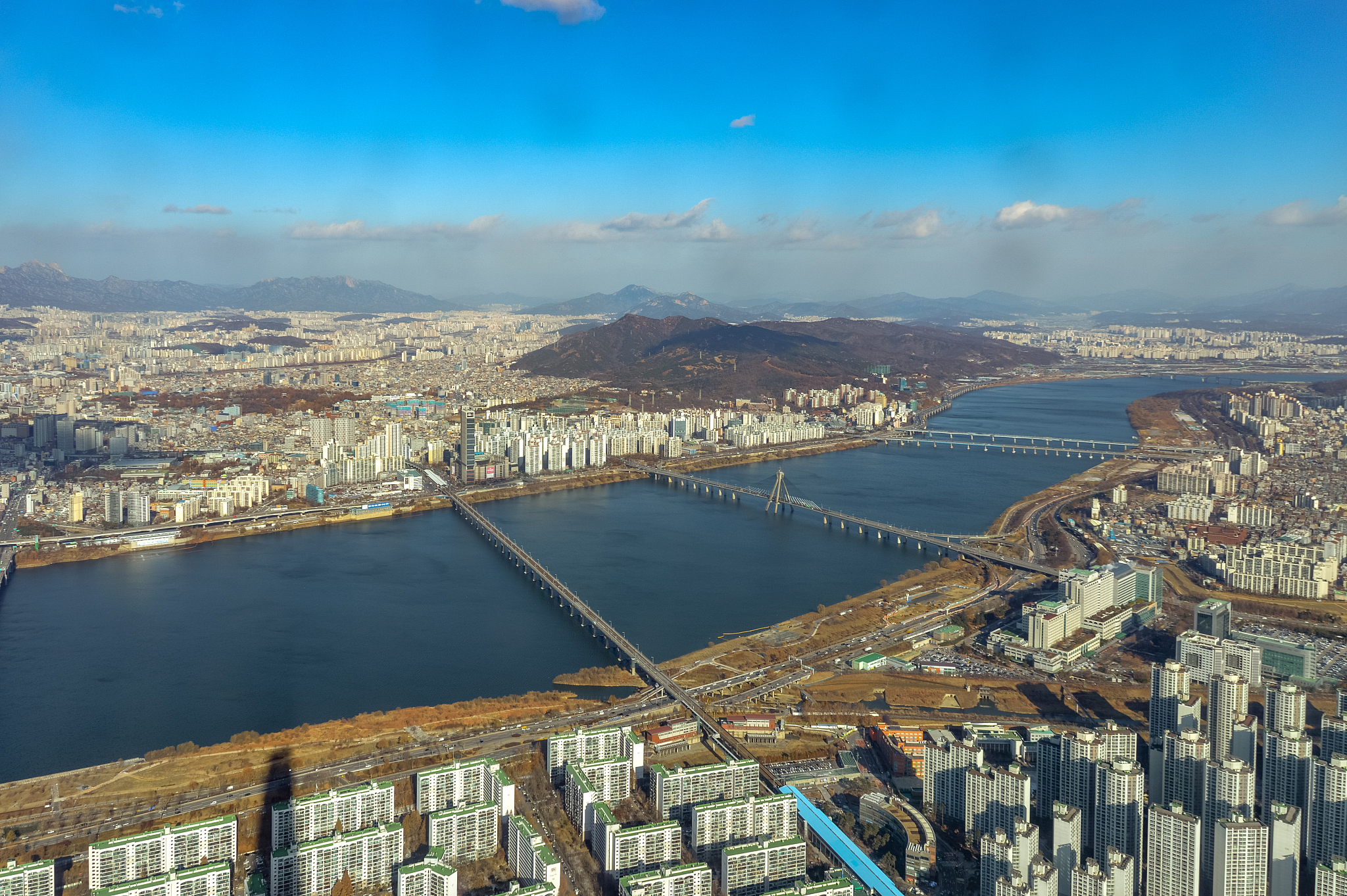 aerial view of seoul, south korea
