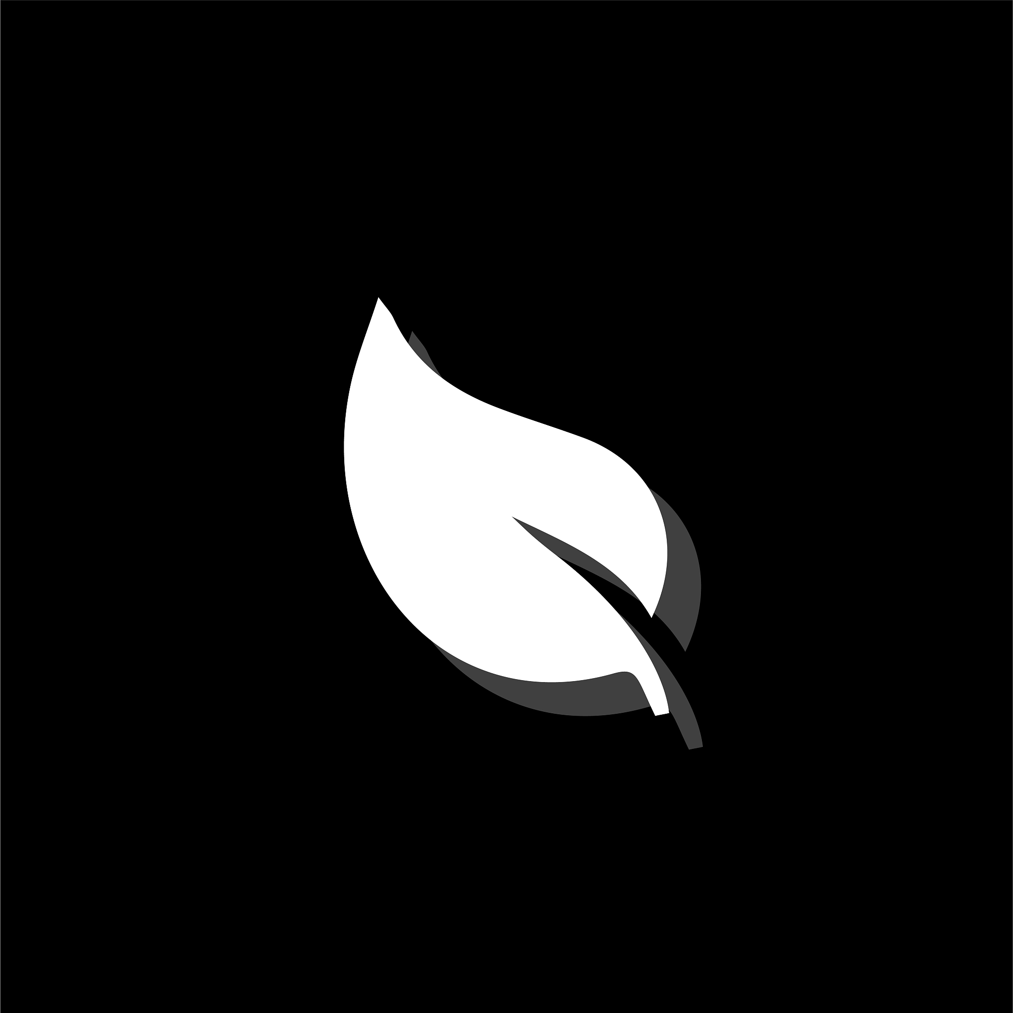 leaf icon flat