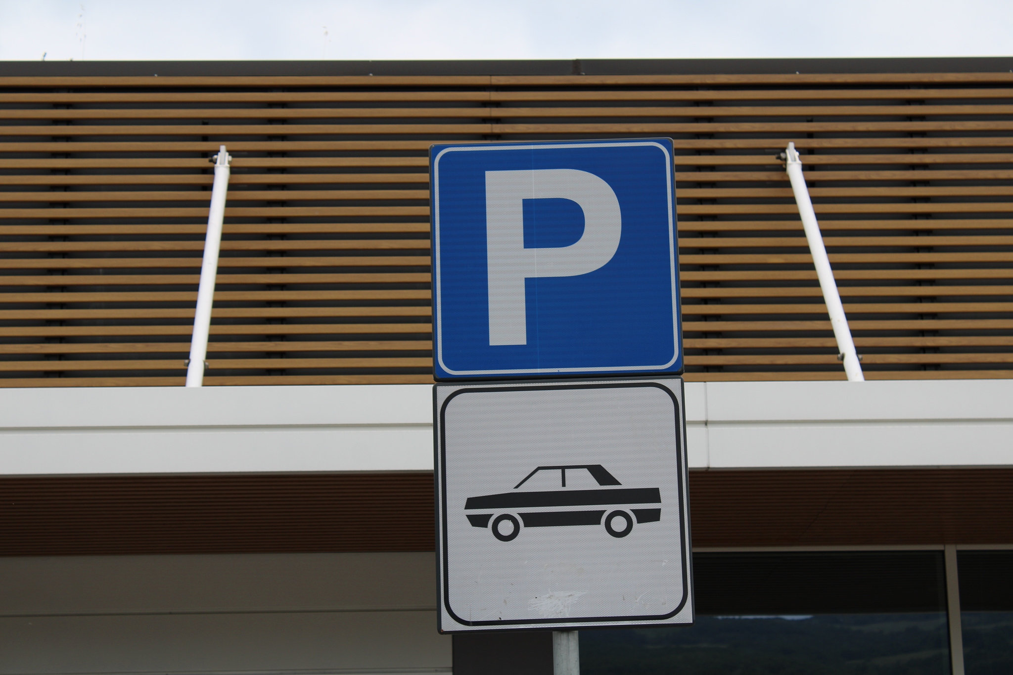 parking board showing vehicle can be parked at this place