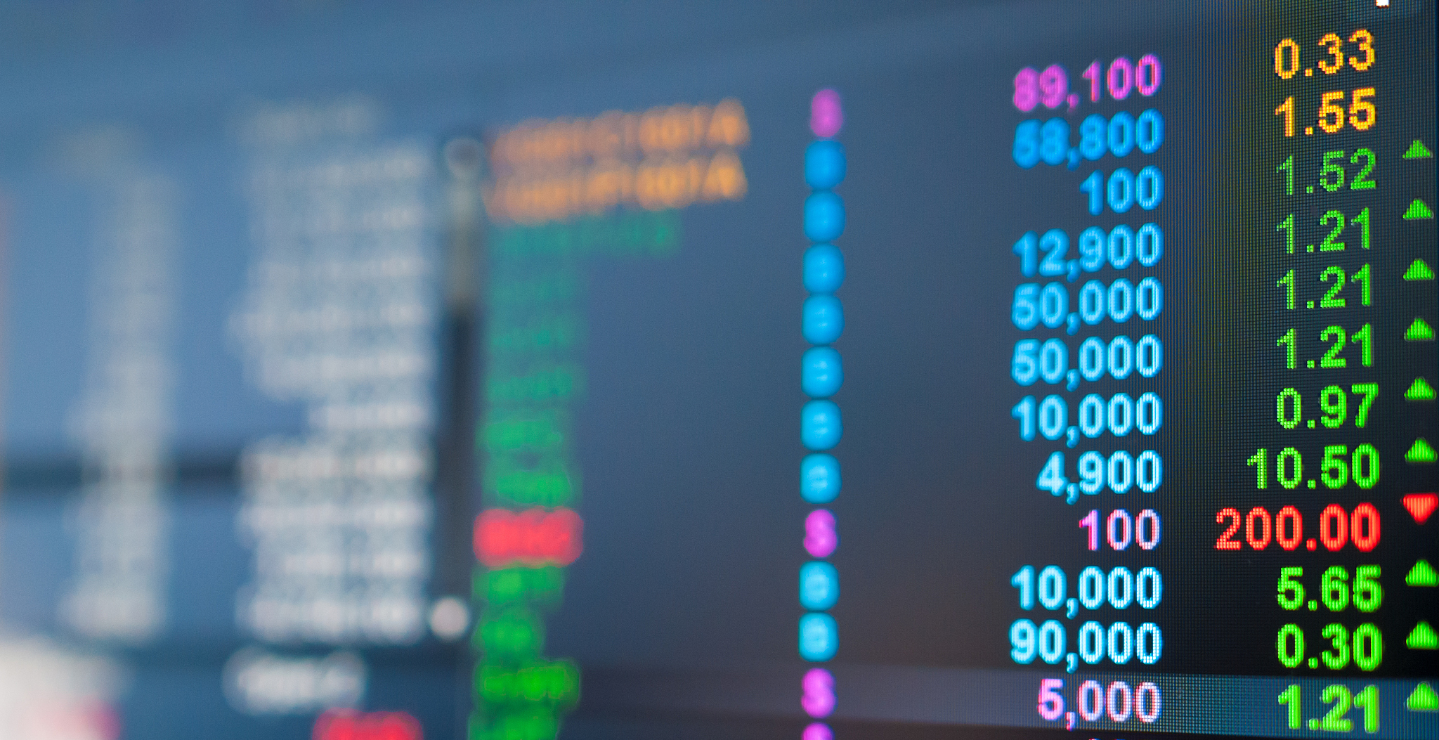 stock exchange graph background