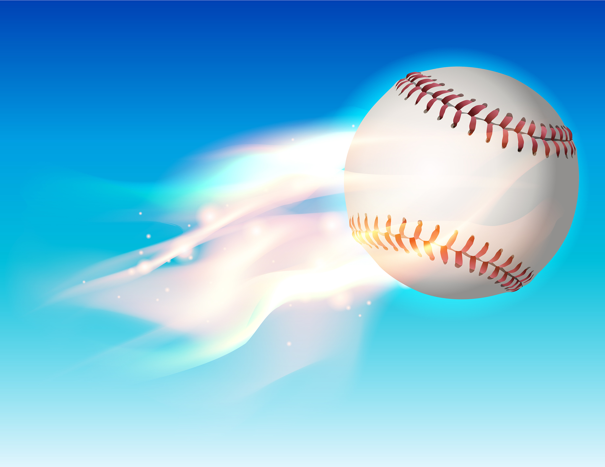 fire baseball sky