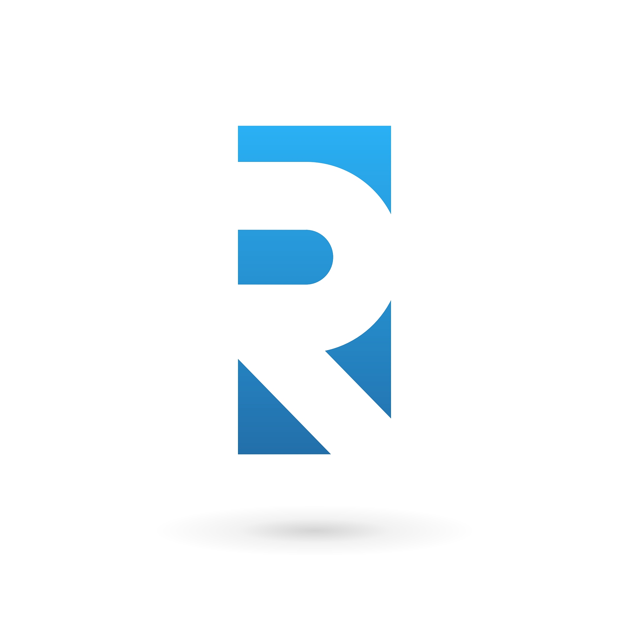 letter r logo icon design template elements
