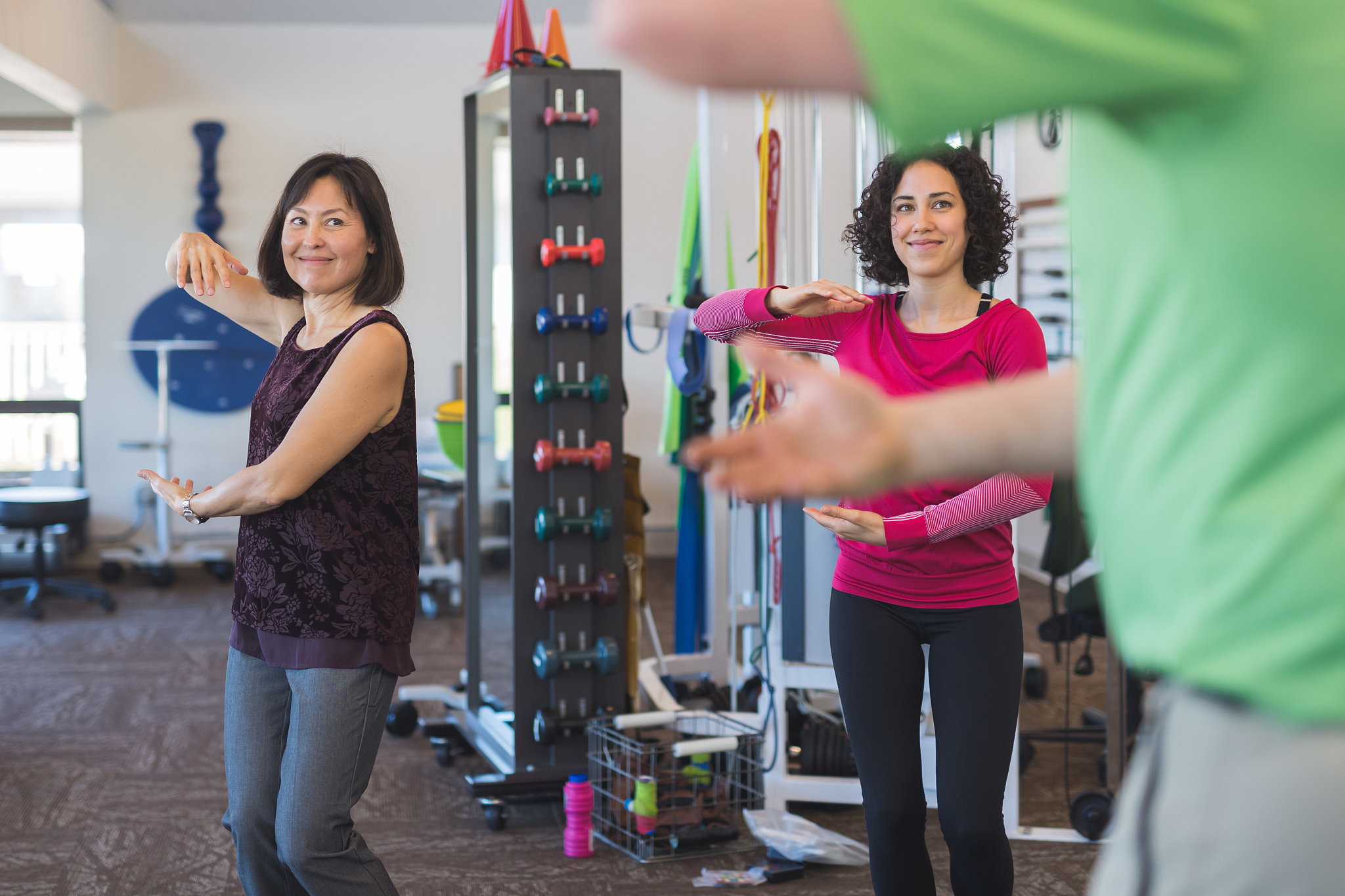 tai chi in a physiotherapy clinic
