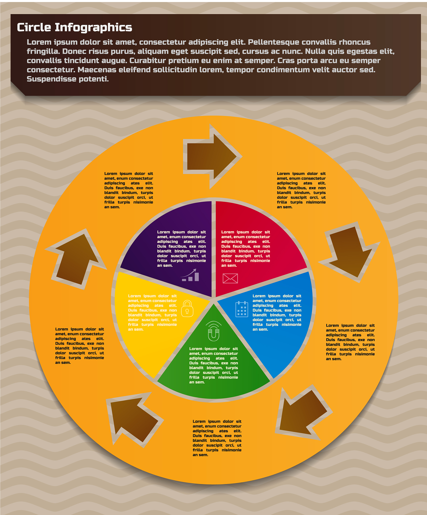 circular infographic design template