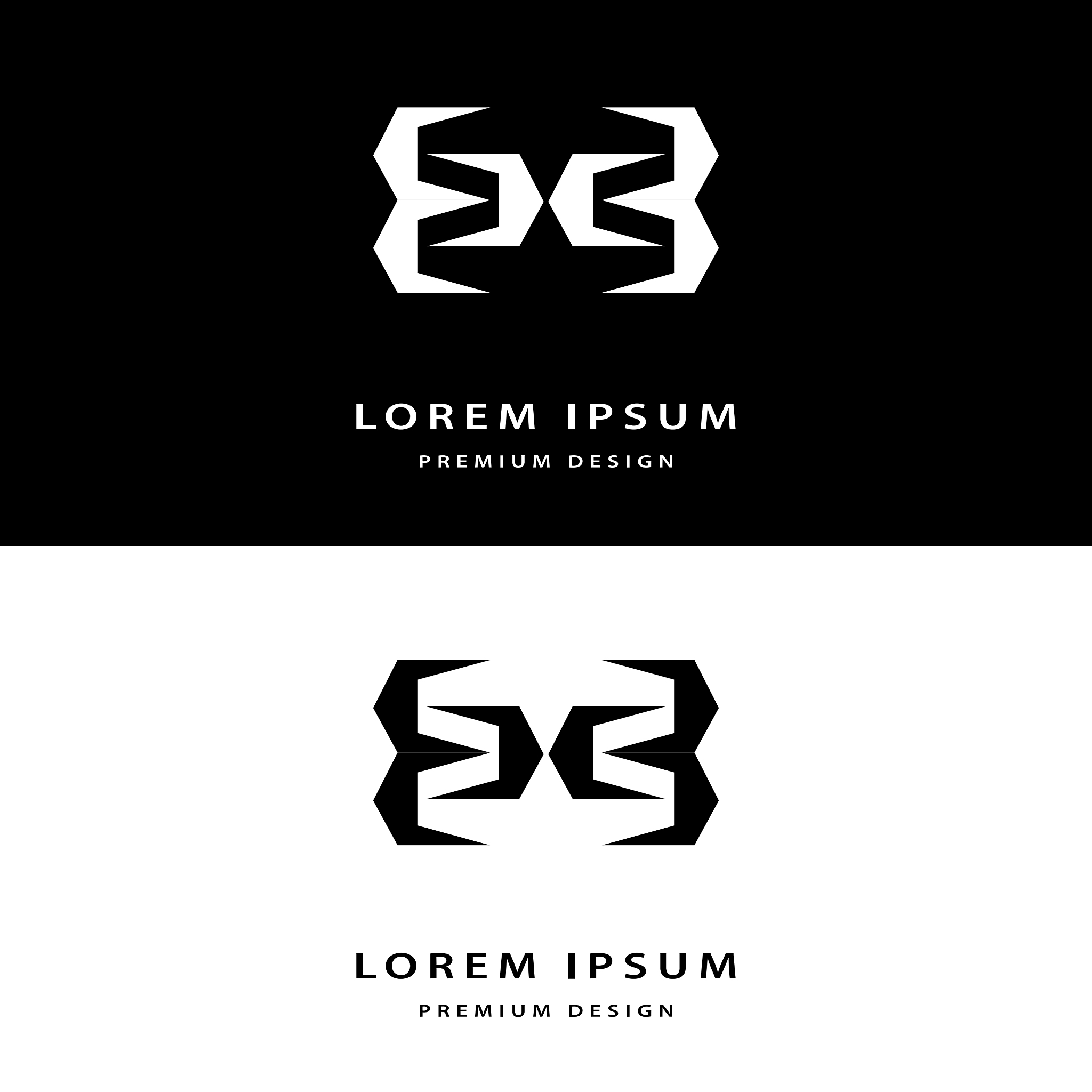 creative icon monogram design elements with