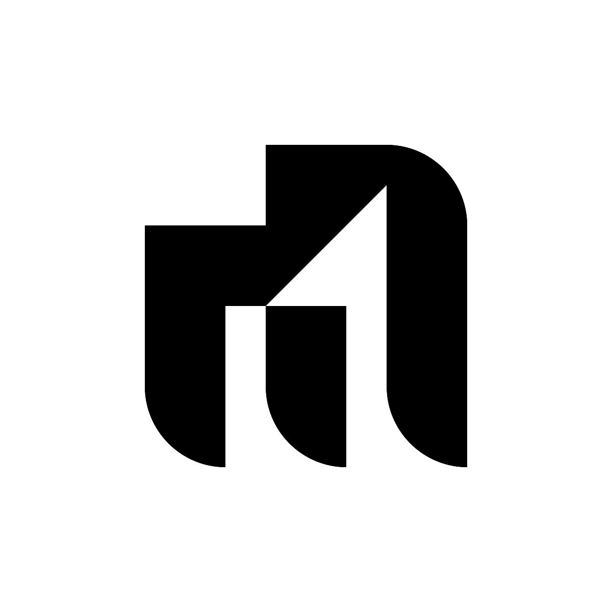 字母m标志.图标设计