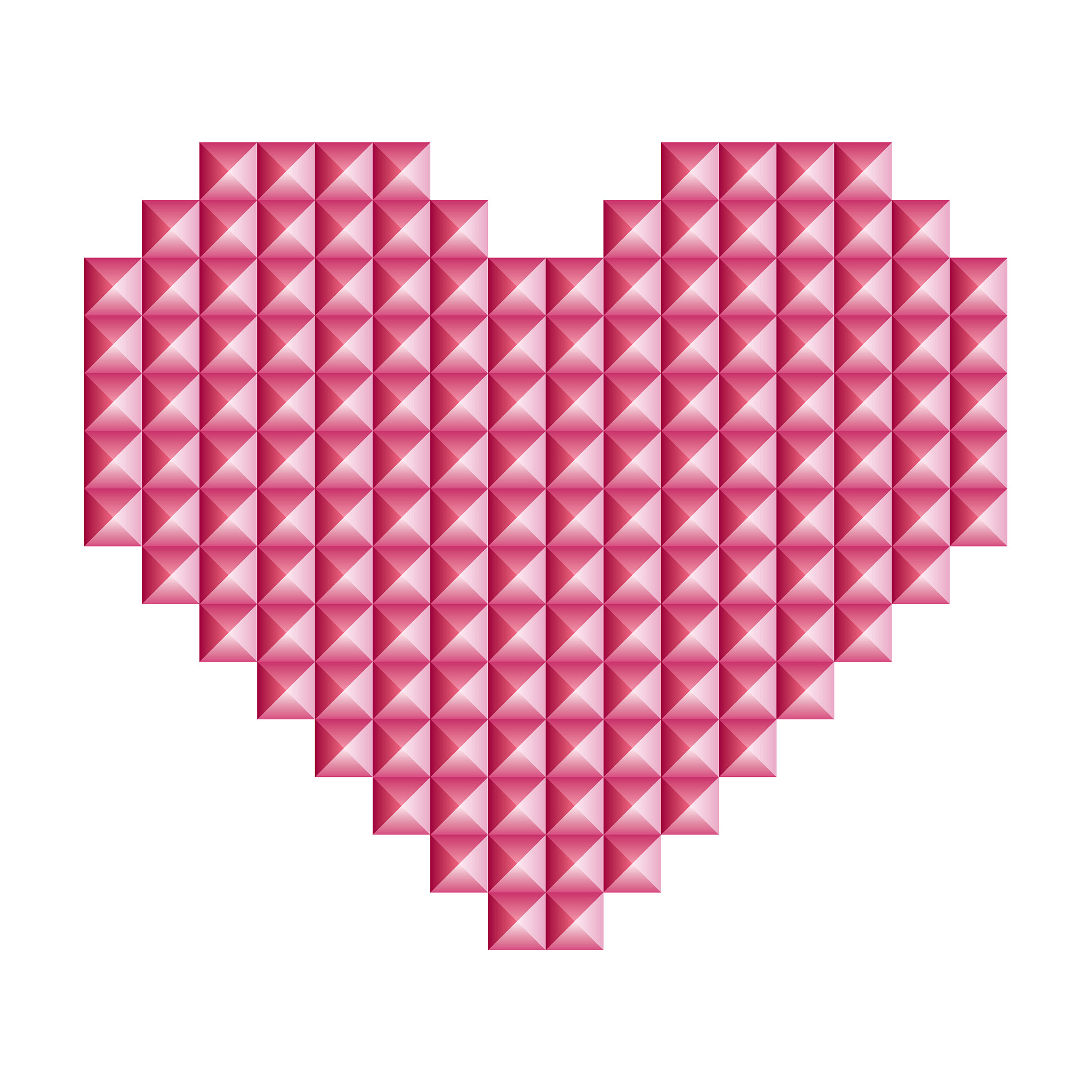 12个正方形巧妙排列成心形图案：简单却蕴含深刻意义