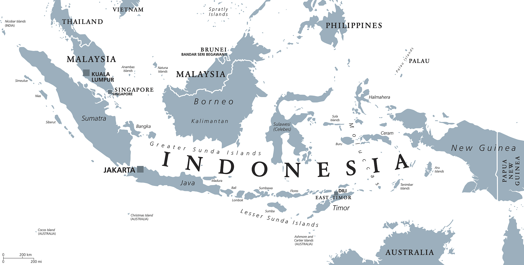 indonesia political map