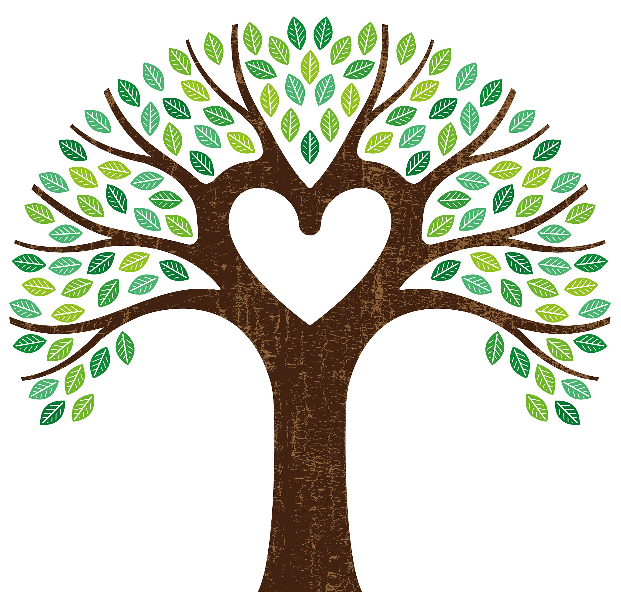 heart shaped branch tree