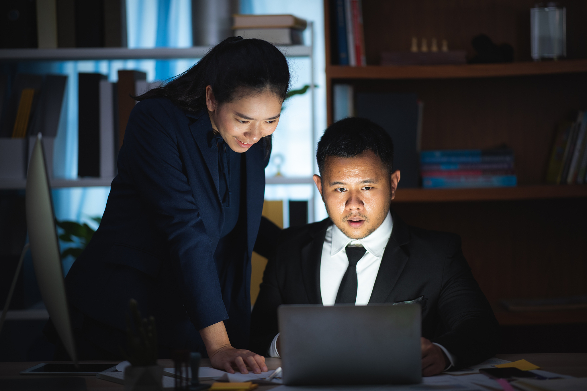business men are planning their business plans for a growing com