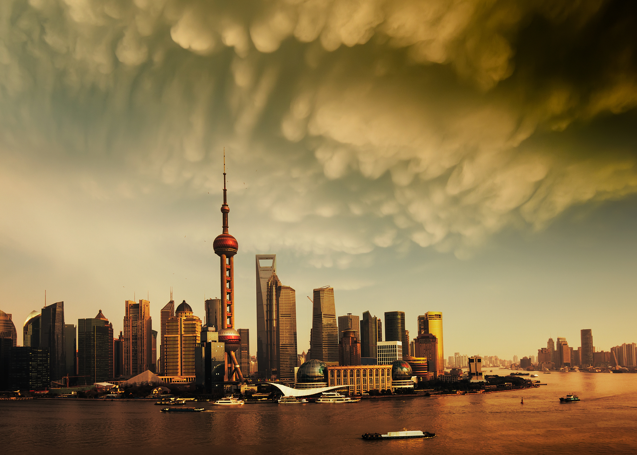 panorama of shanghai