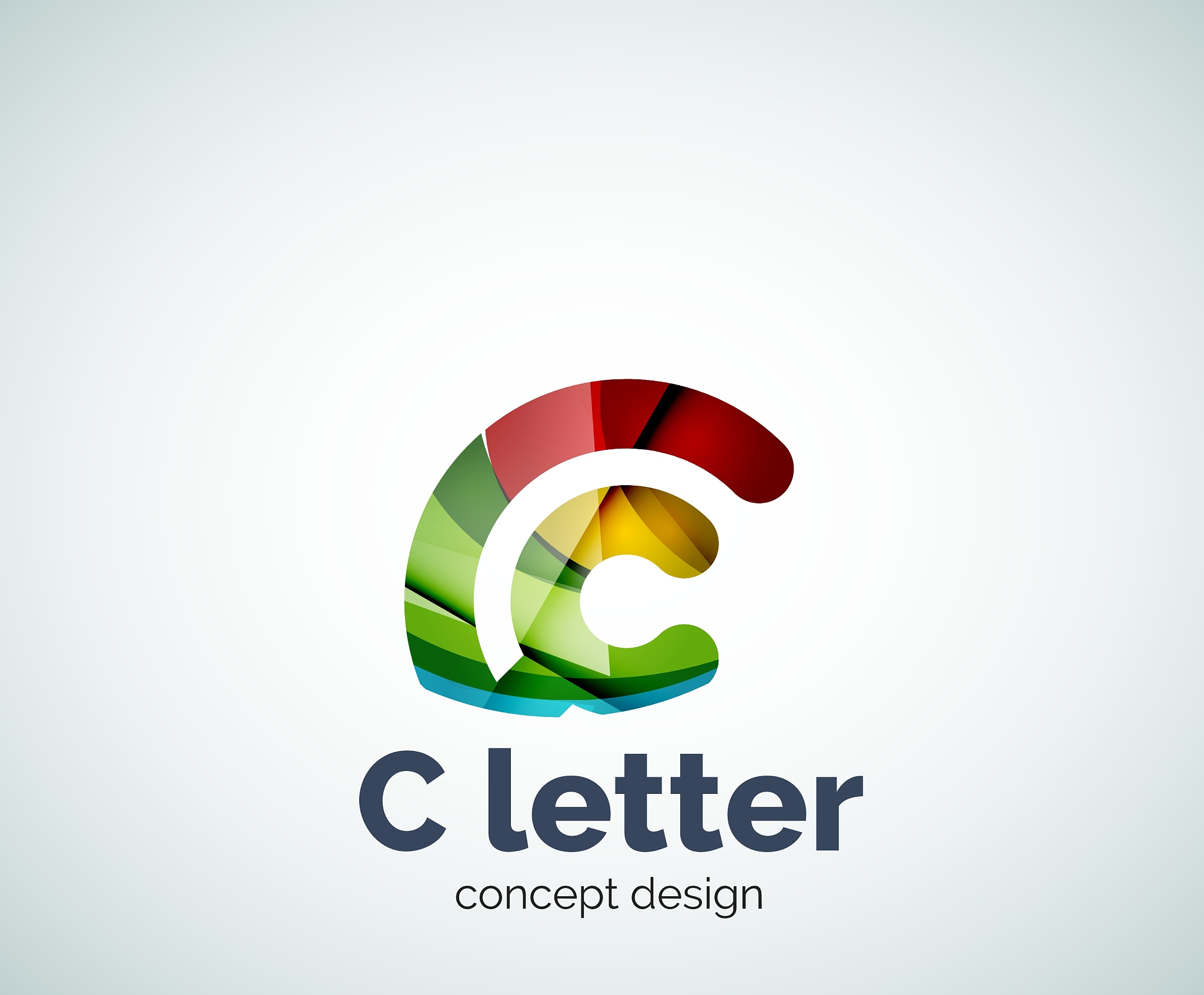 c letter concept logo template