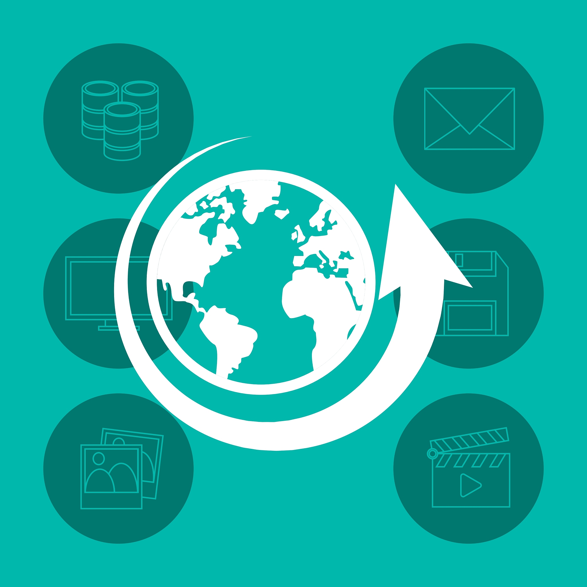 data center related icons image