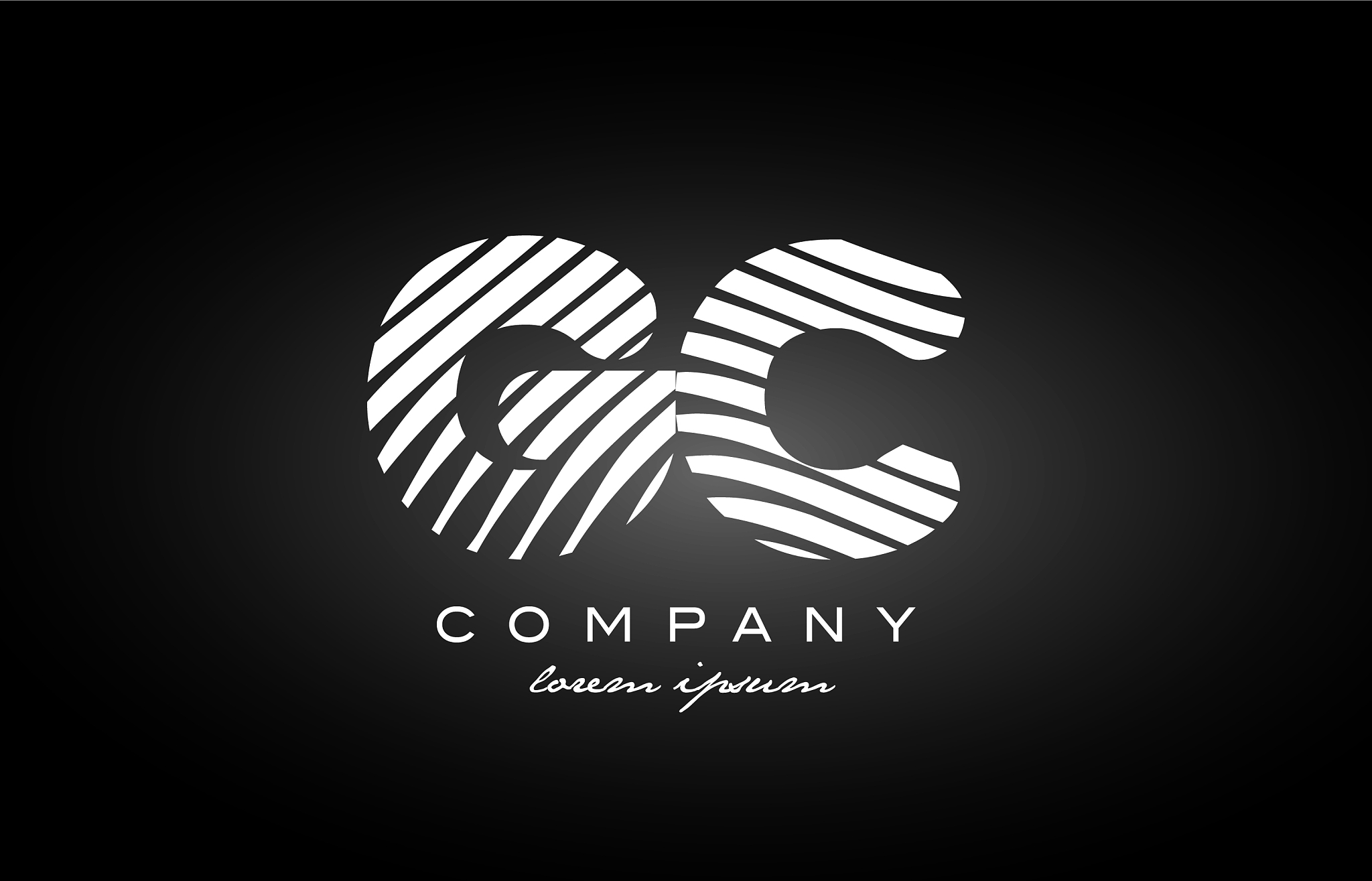 gc g c letter alphabet logo black white icon