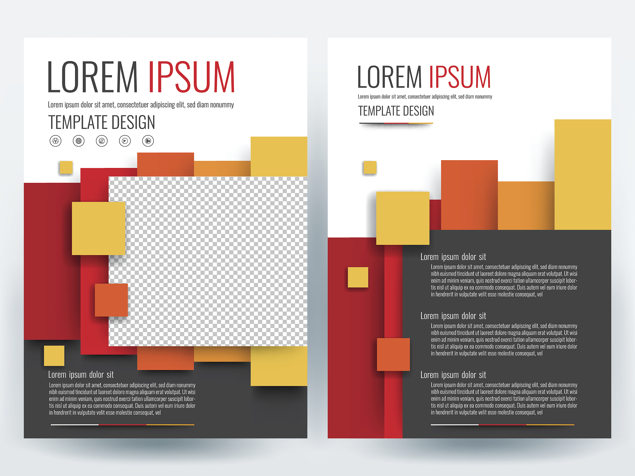 modern business brochure template, flyers design template, magaz