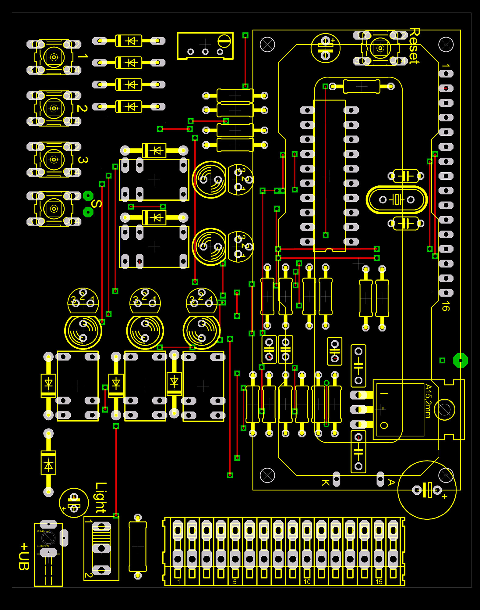 1东西方向和南北方向信号灯控制是中心对称的即无论是主干道还是支干道两侧系统对同方向的信号灯控制是同步的。 2人行道无论哪个方向系统对两侧4个信号灯的控制也是同步的且人行道的红绿灯变化和行车道的红绿灯变化应该是一致的。 3通过对上面整体思路的分析可以用单片机P2口和P0口、锁存芯片和显示译码芯片的配合来实现控制LED灯和数码管。通过锁存芯片实现单片机口的分时复用简单易行能实现数据的快速交换以及单片机