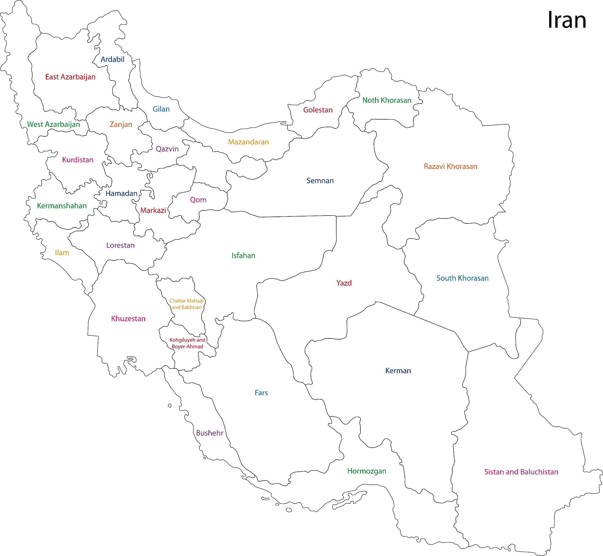 iran map